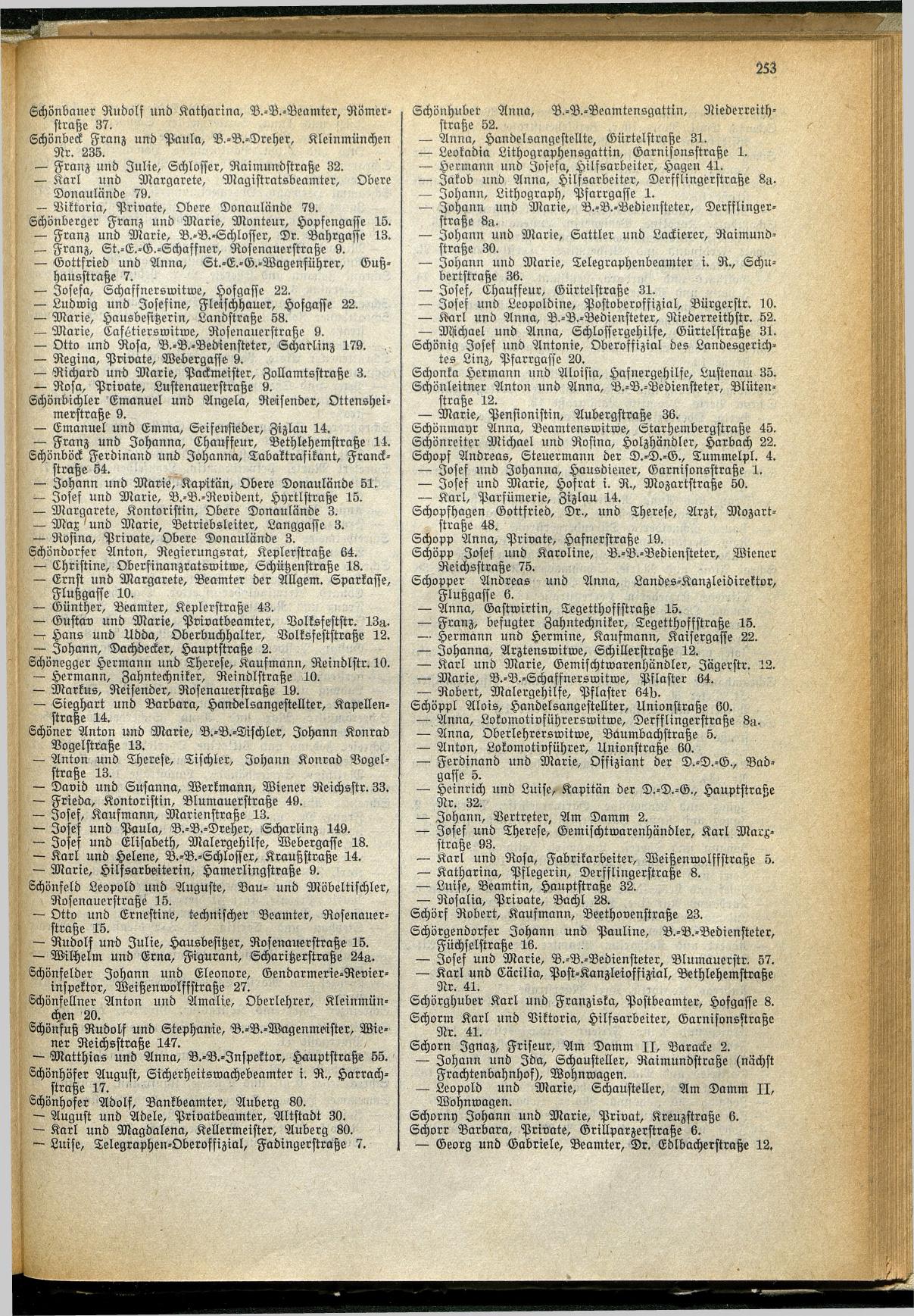 Amtliches Linzer Adreßbuch 1929 - Seite 277