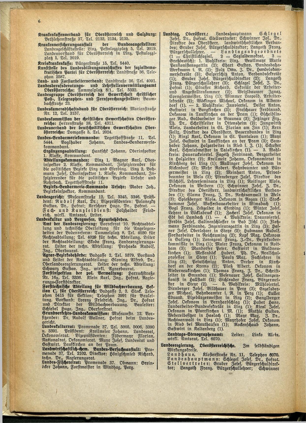 Amtliches Linzer Adreßbuch 1929 - Seite 28