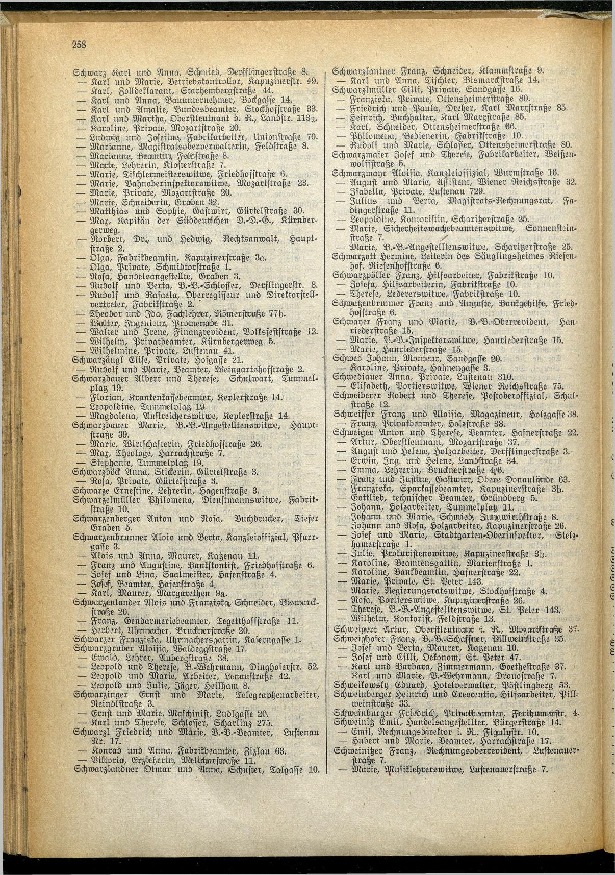 Amtliches Linzer Adreßbuch 1929 - Seite 282