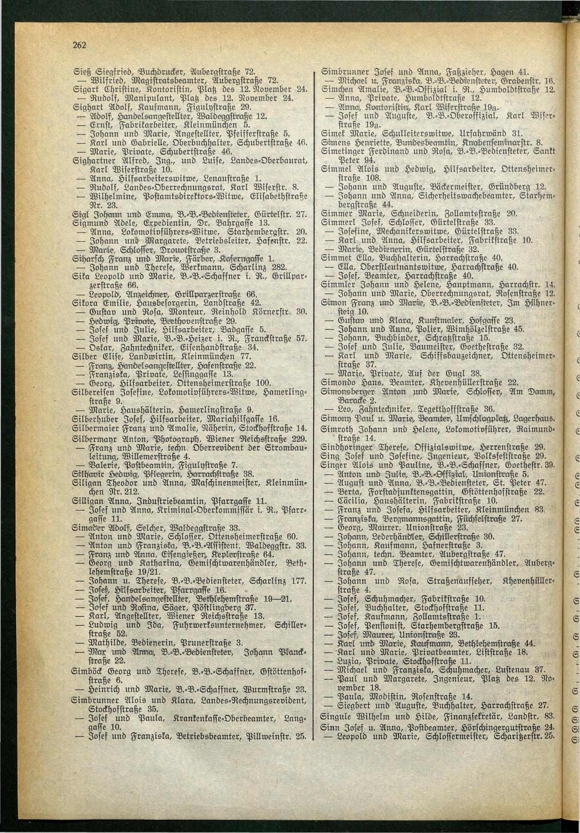 Amtliches Linzer Adreßbuch 1929 - Seite 286
