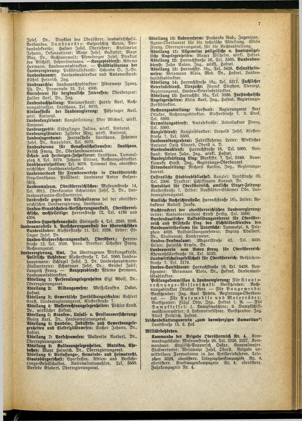Amtliches Linzer Adreßbuch 1929 - Seite 29