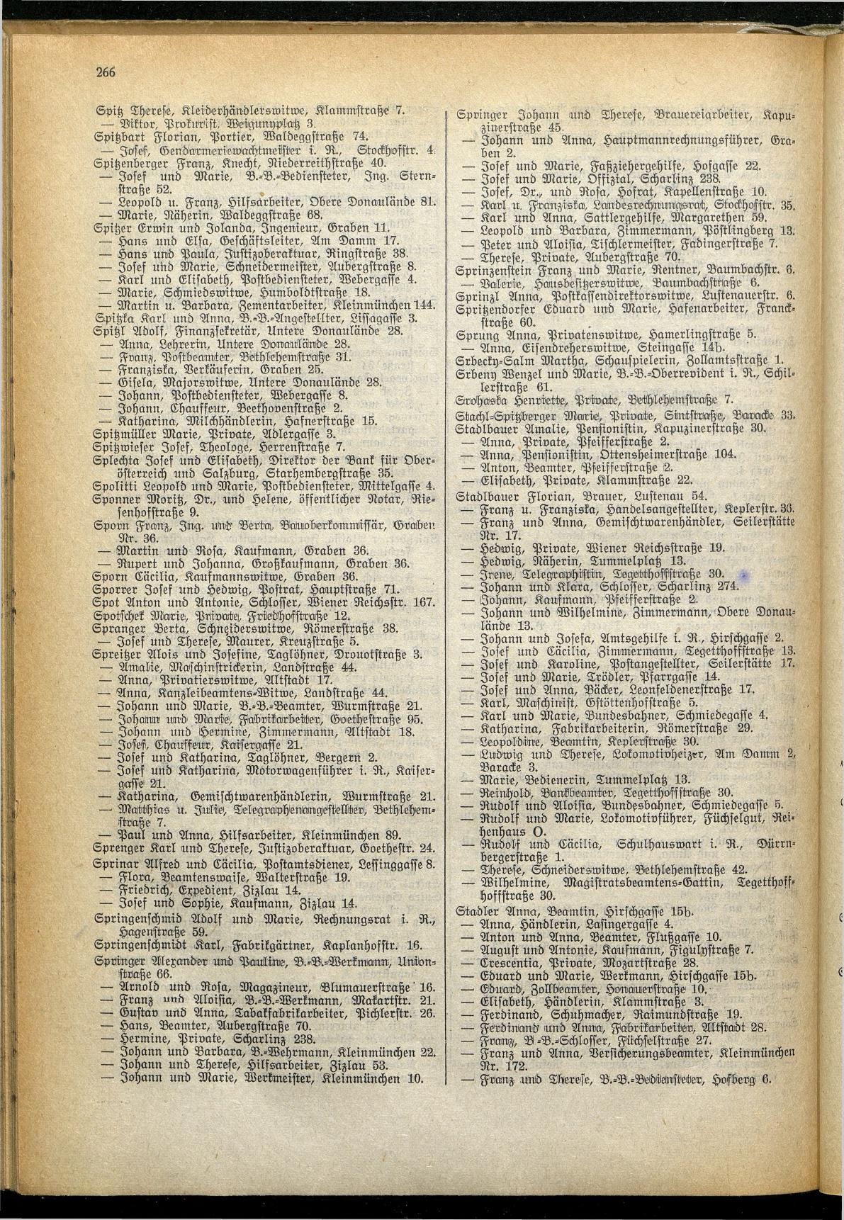 Amtliches Linzer Adreßbuch 1929 - Seite 290