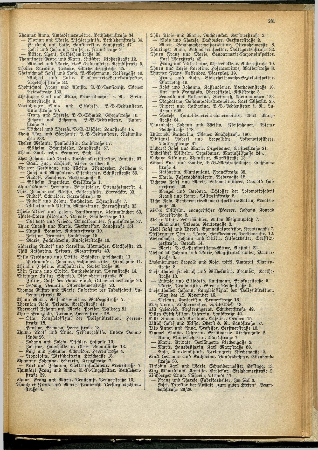 Amtliches Linzer Adreßbuch 1929 - Seite 305