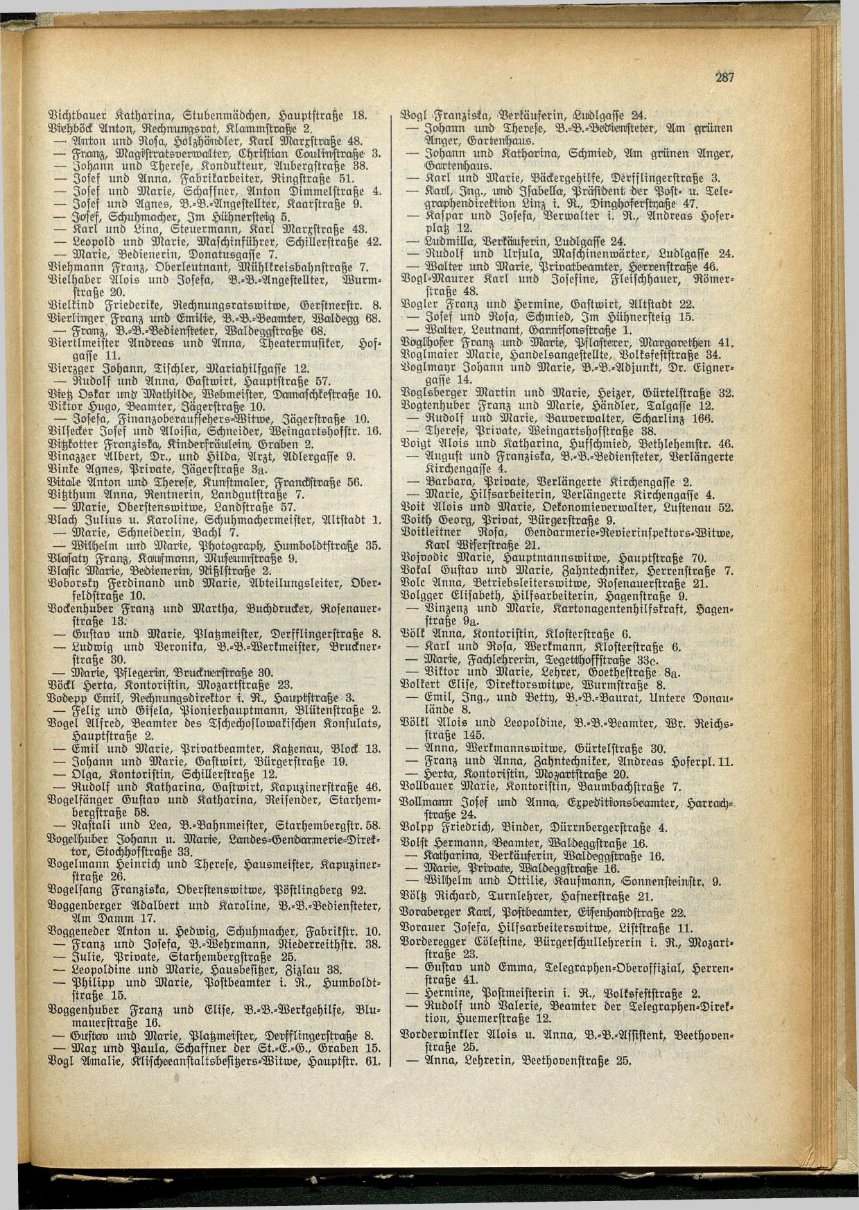 Amtliches Linzer Adreßbuch 1929 - Seite 311