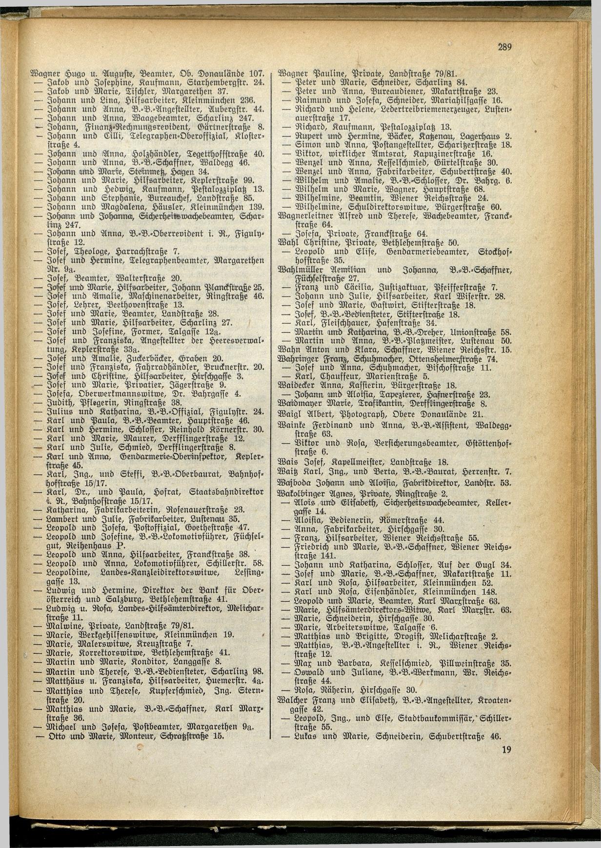 Amtliches Linzer Adreßbuch 1929 - Seite 313