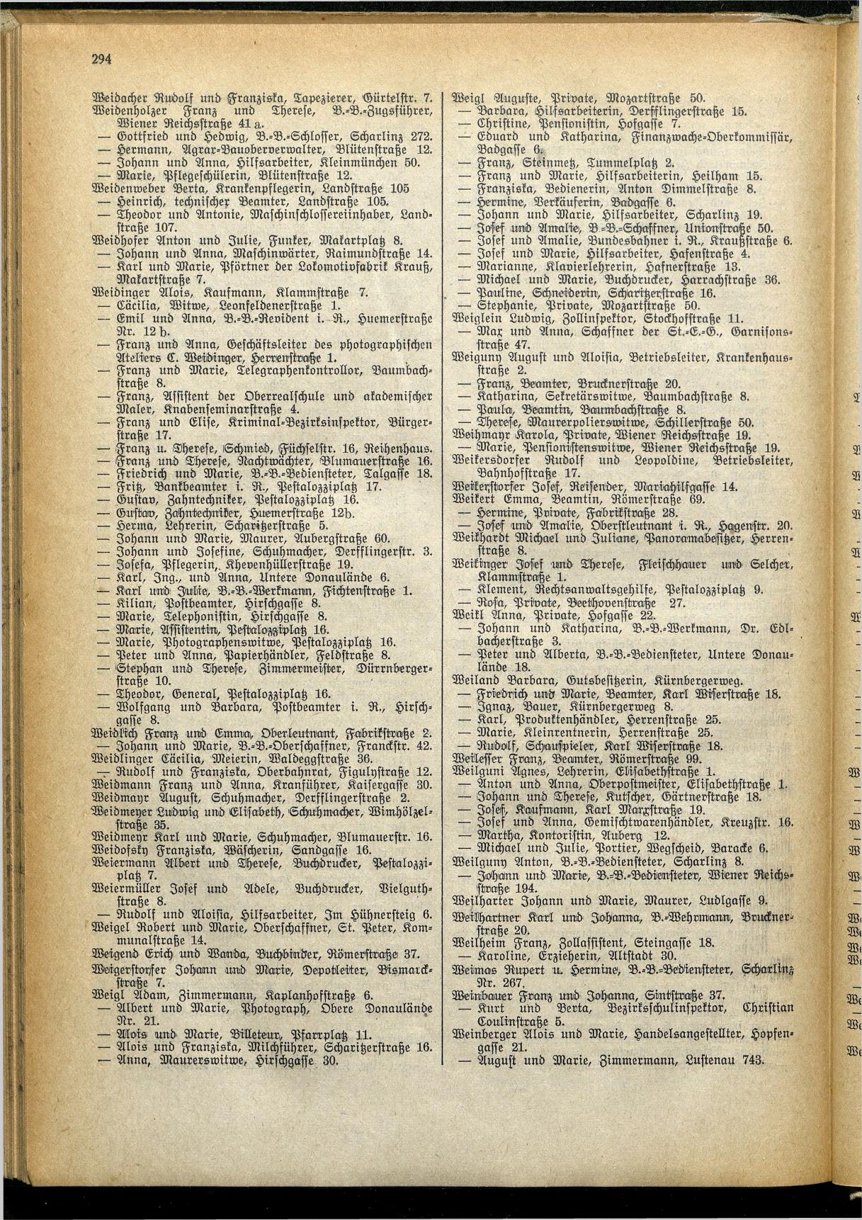 Amtliches Linzer Adreßbuch 1929 - Seite 318