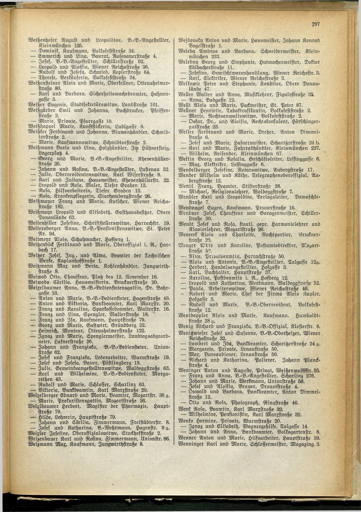Amtliches Linzer Adreßbuch 1929 - Seite 321