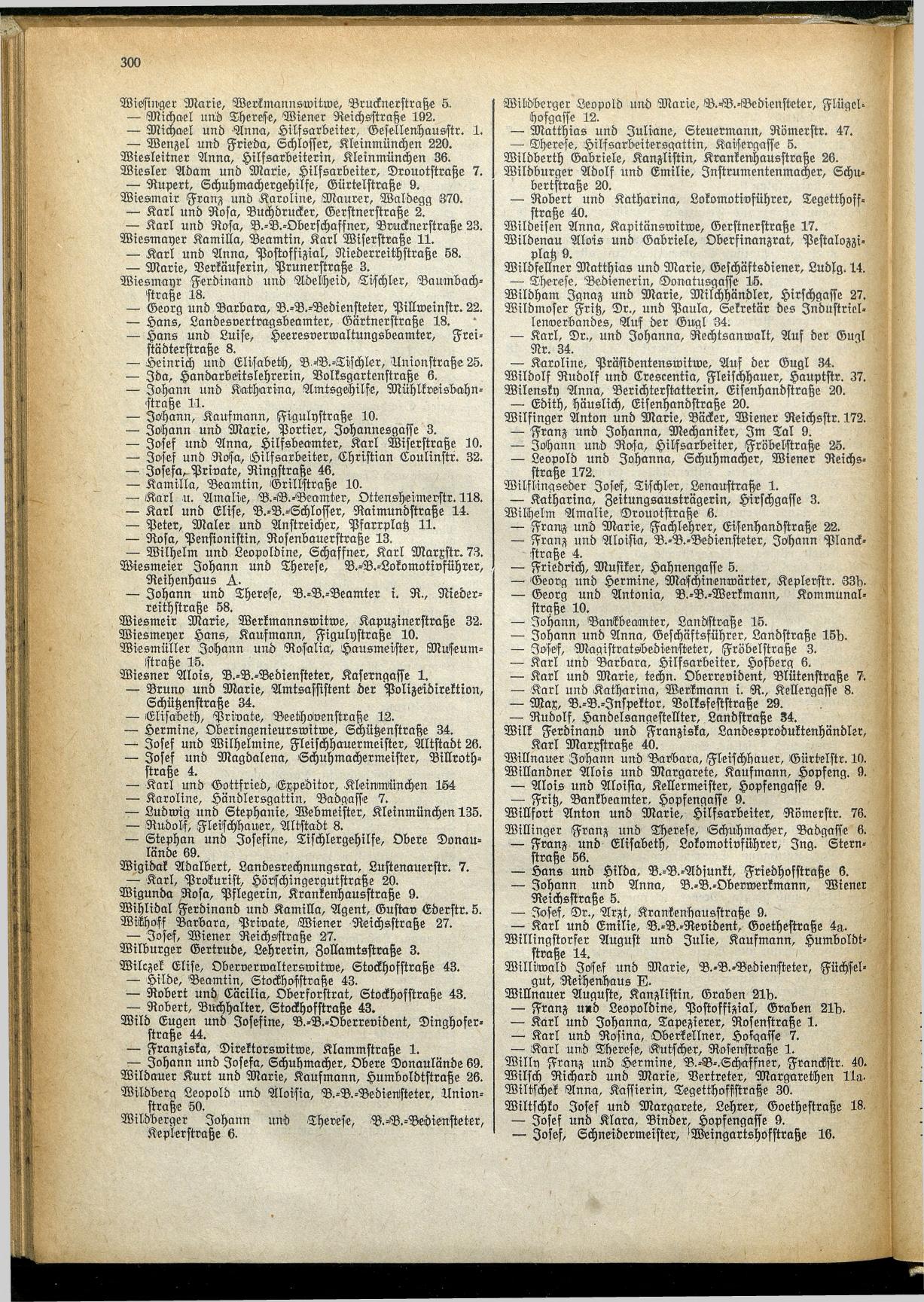 Amtliches Linzer Adreßbuch 1929 - Seite 324
