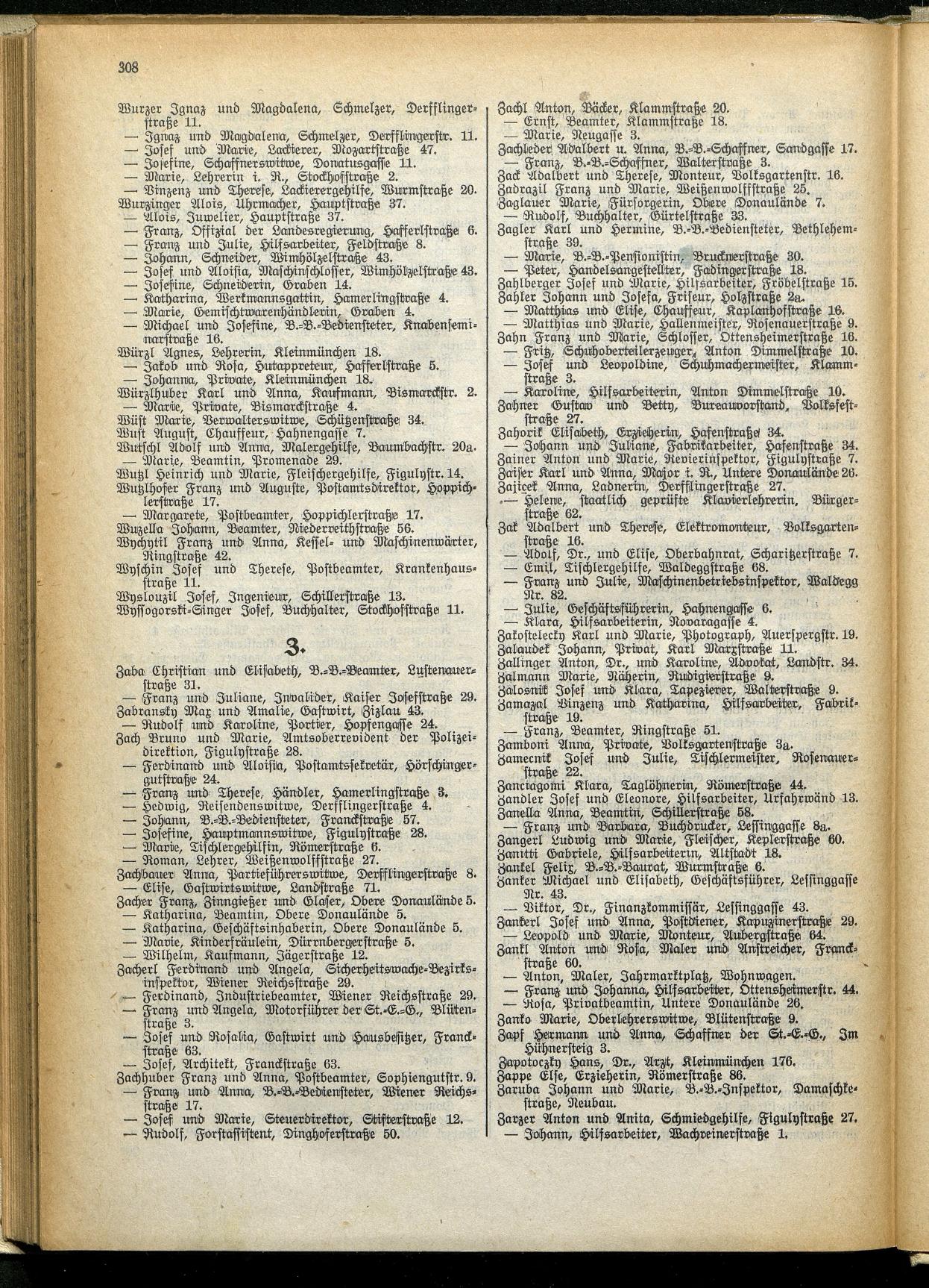 Amtliches Linzer Adreßbuch 1929 - Seite 332