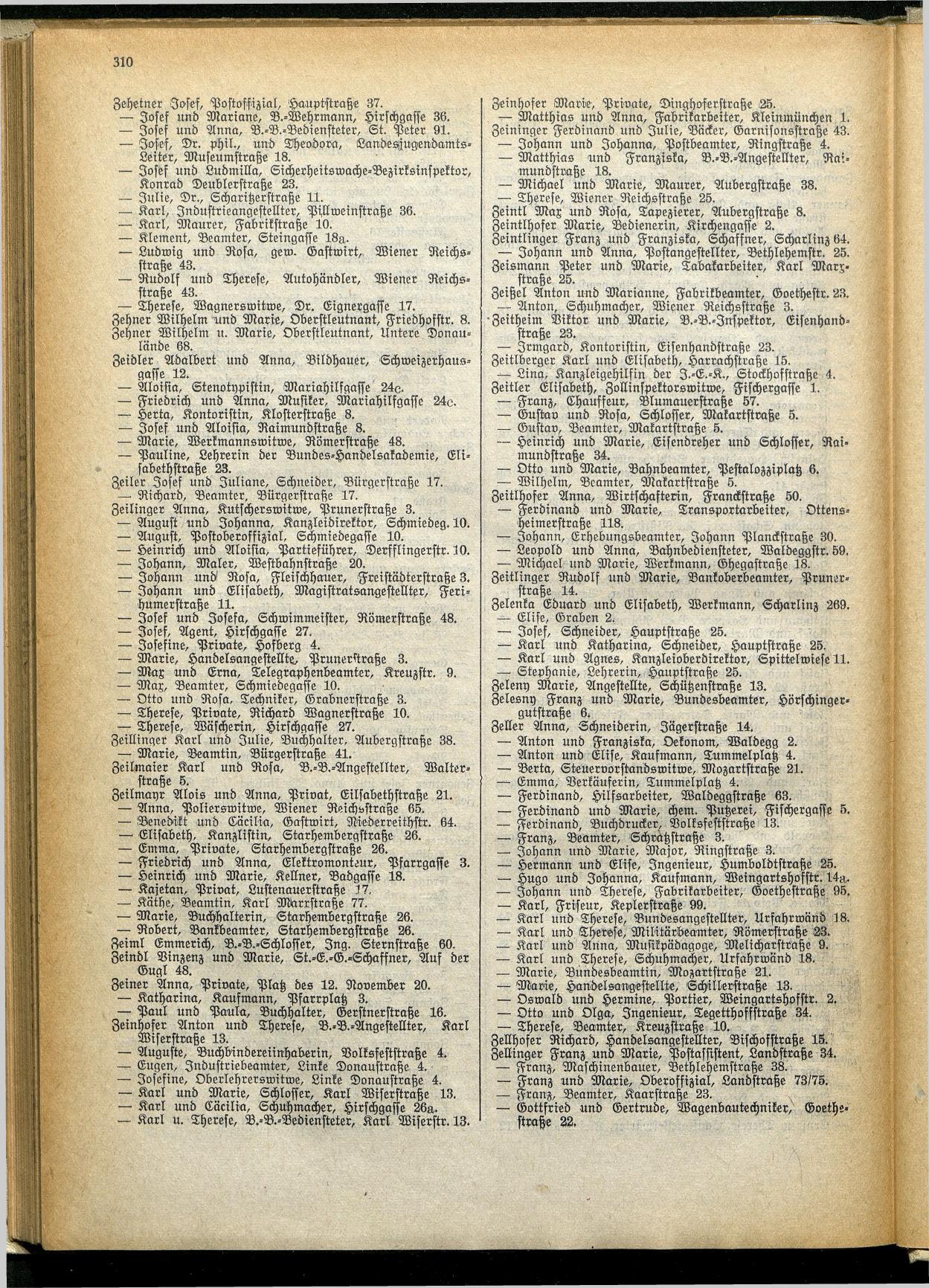 Amtliches Linzer Adreßbuch 1929 - Seite 334