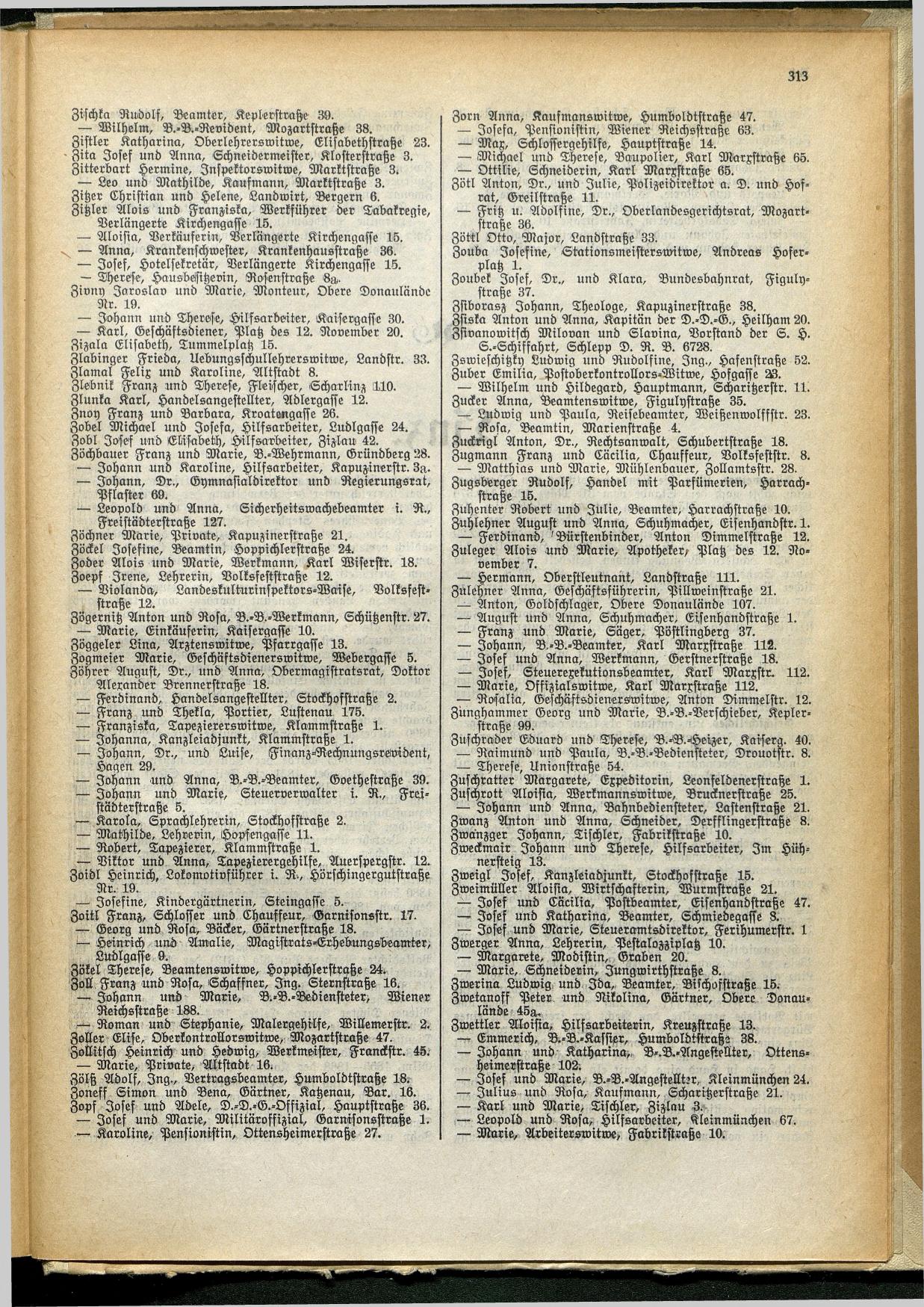 Amtliches Linzer Adreßbuch 1929 - Seite 337
