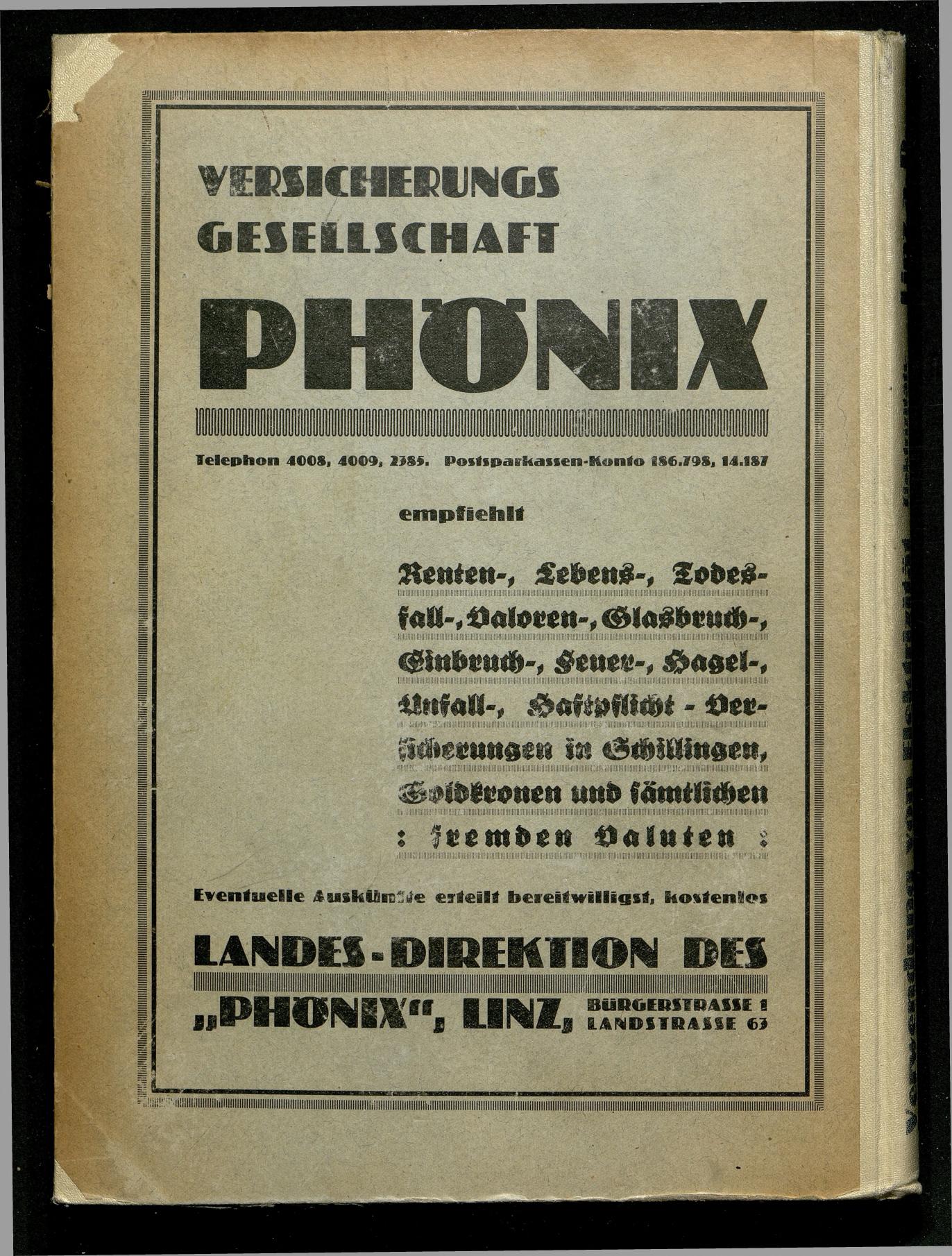Amtliches Linzer Adreßbuch 1929 - Seite 346