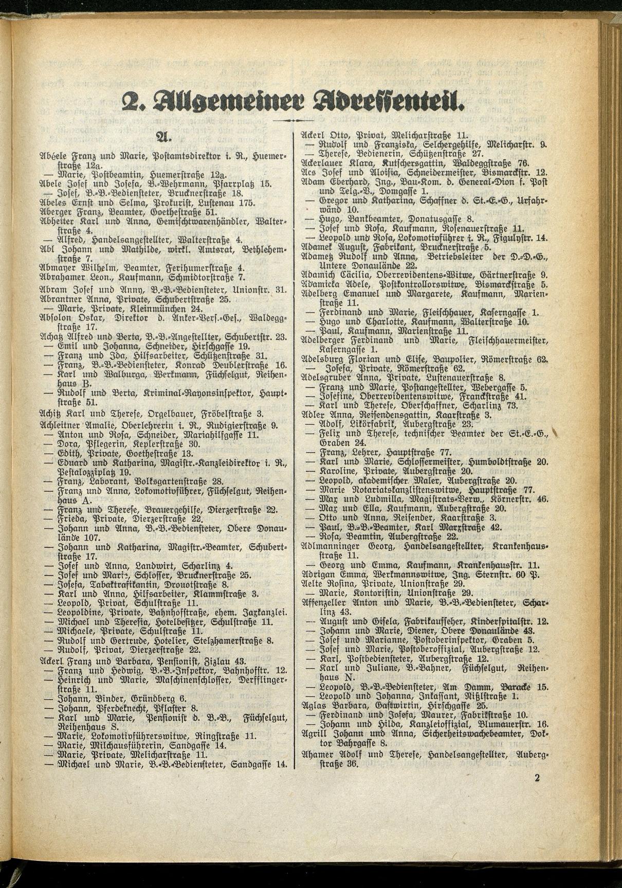 Amtliches Linzer Adreßbuch 1929 - Seite 39