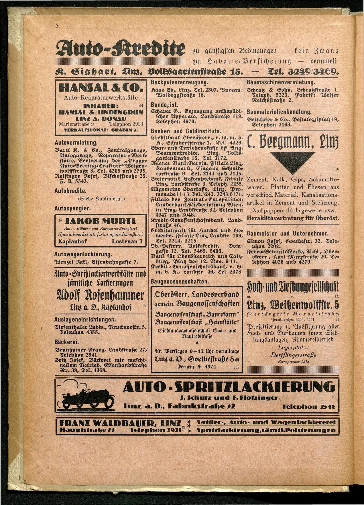 Amtliches Linzer Adreßbuch 1929 - Seite 4