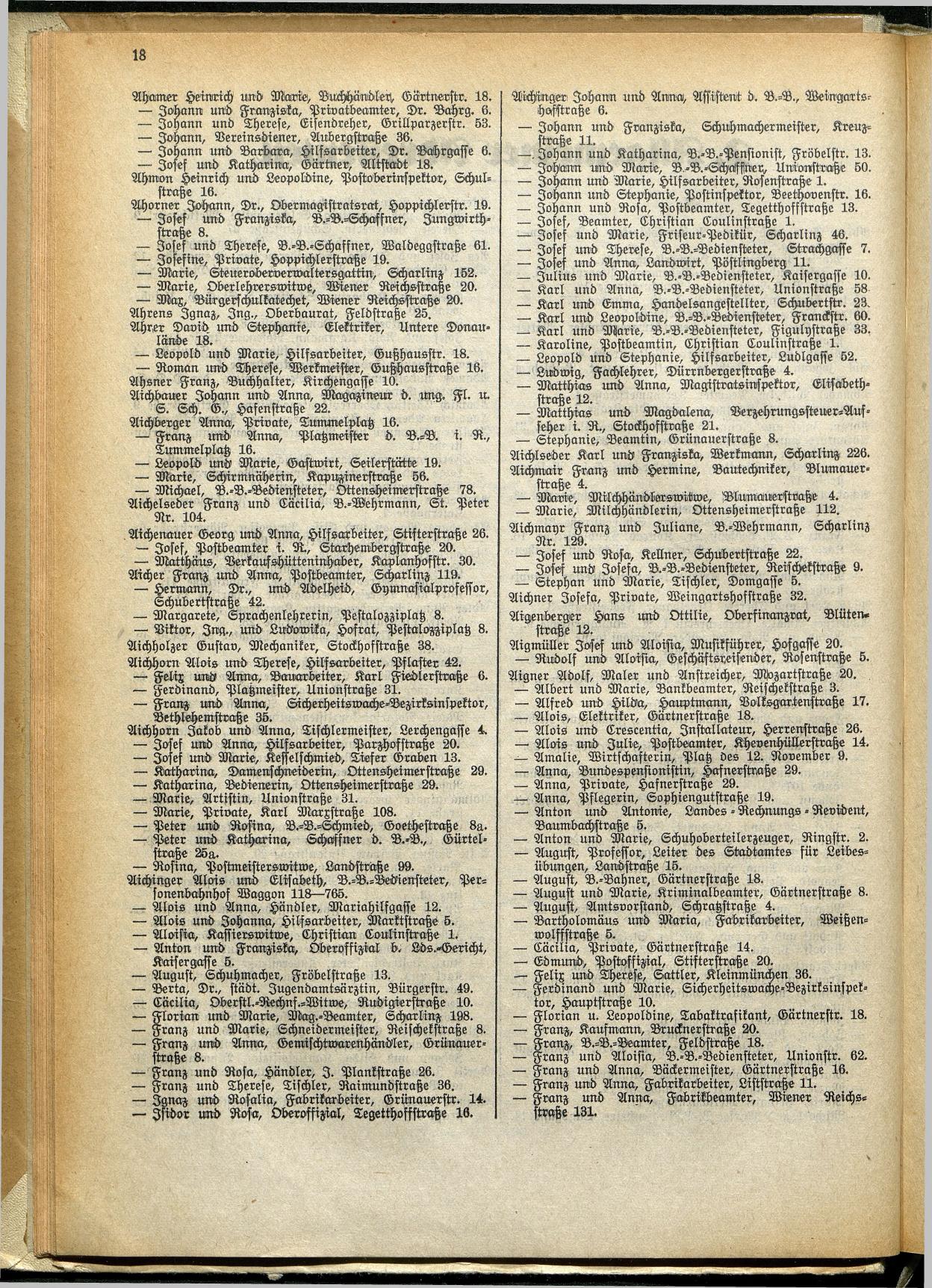 Amtliches Linzer Adreßbuch 1929 - Seite 40