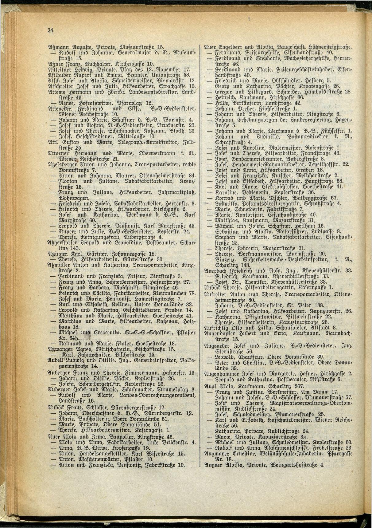 Amtliches Linzer Adreßbuch 1929 - Seite 46