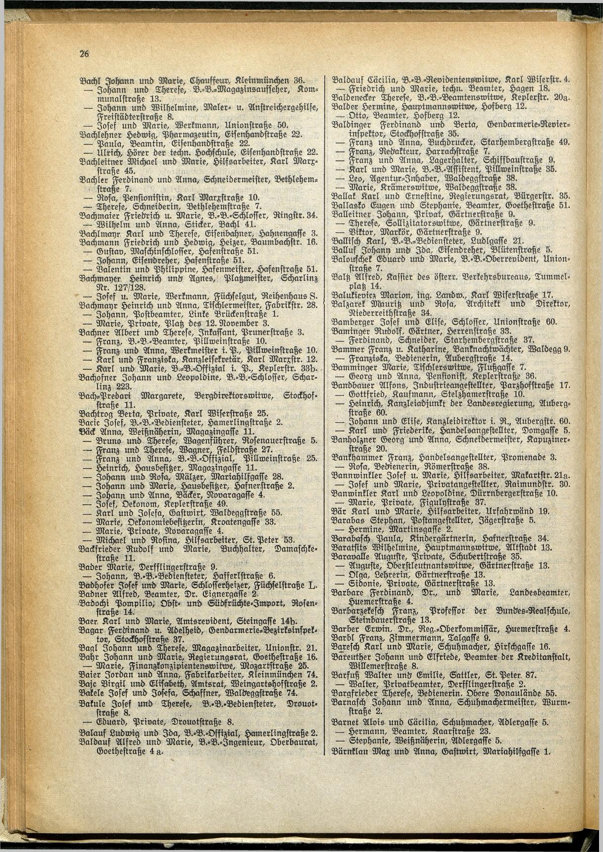 Amtliches Linzer Adreßbuch 1929 - Seite 48