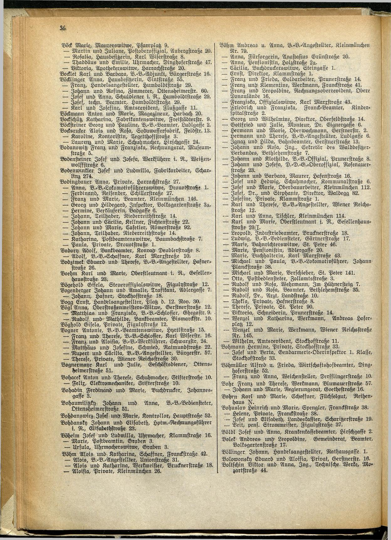 Amtliches Linzer Adreßbuch 1929 - Seite 58