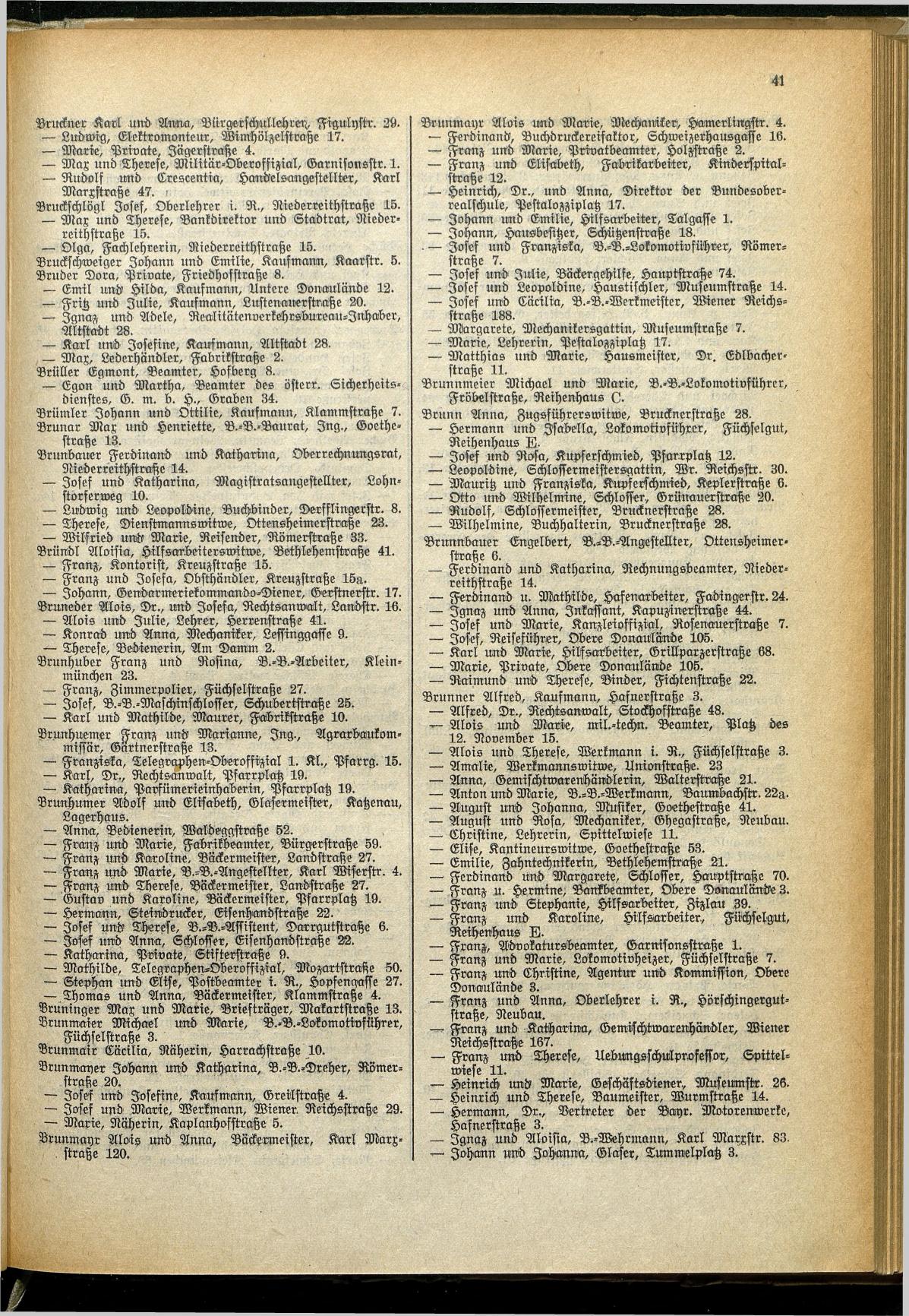 Amtliches Linzer Adreßbuch 1929 - Seite 63