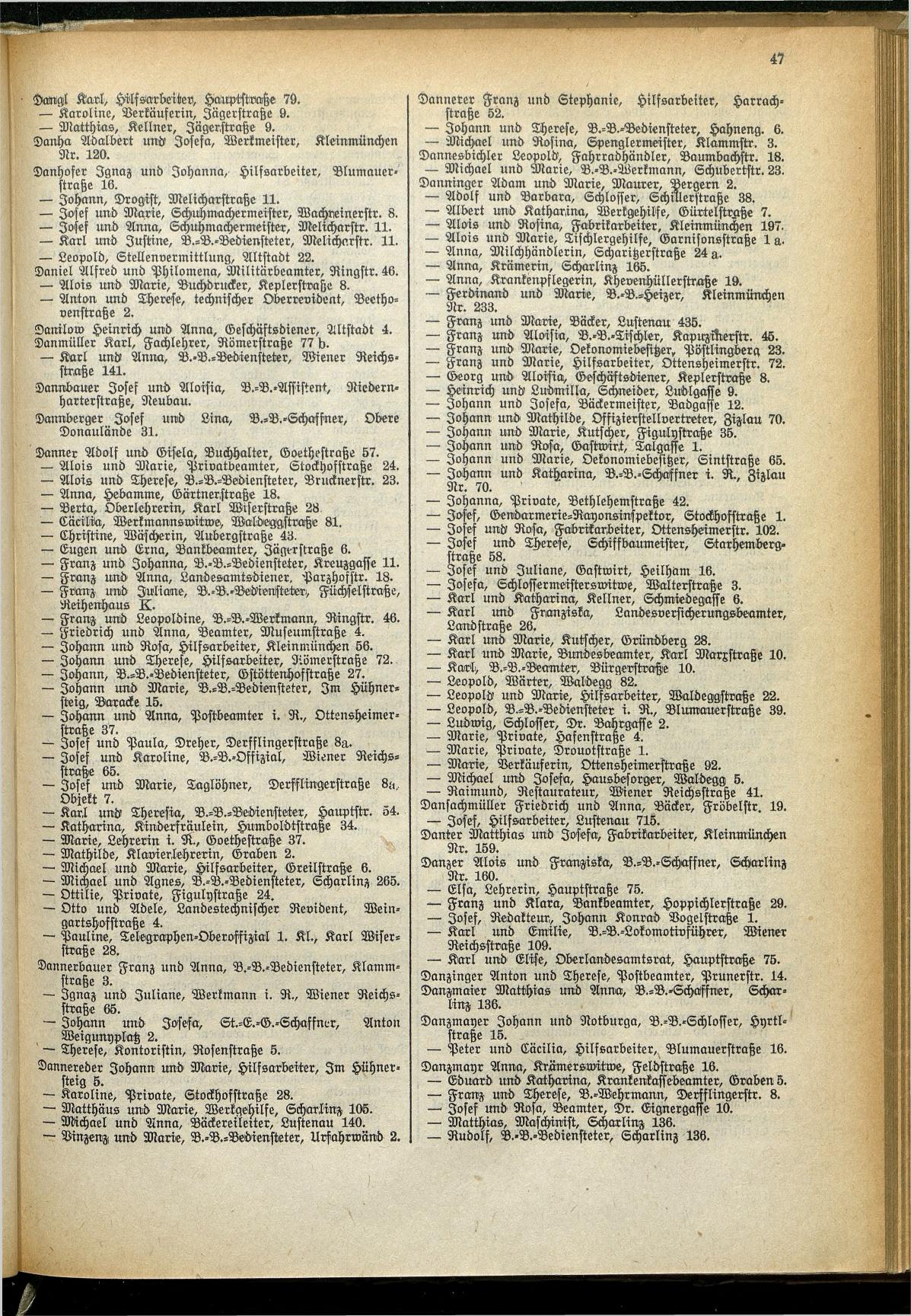 Amtliches Linzer Adreßbuch 1929 - Seite 69