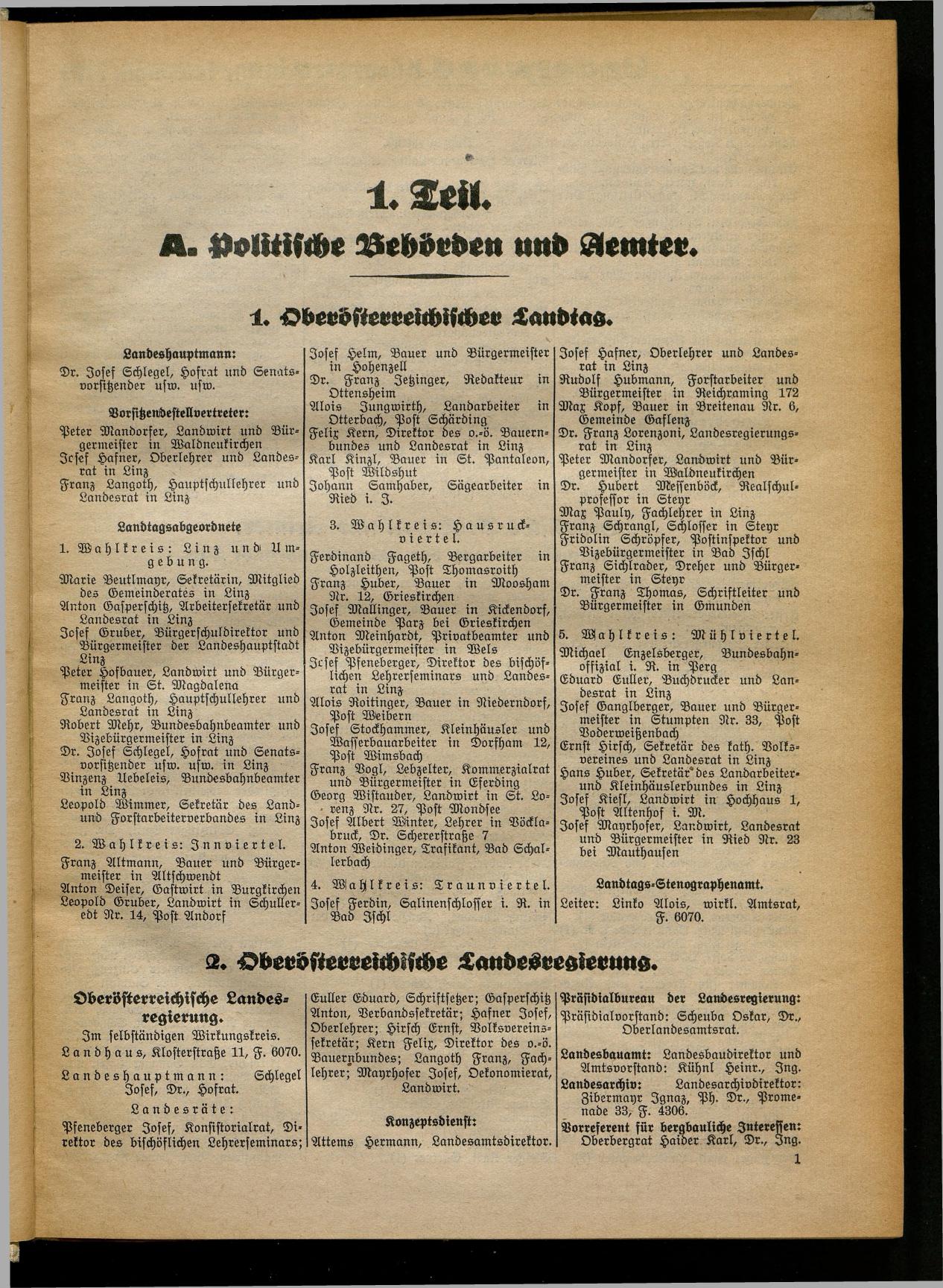 Amtliches Linzer Adreßbuch 1932 - Seite 11