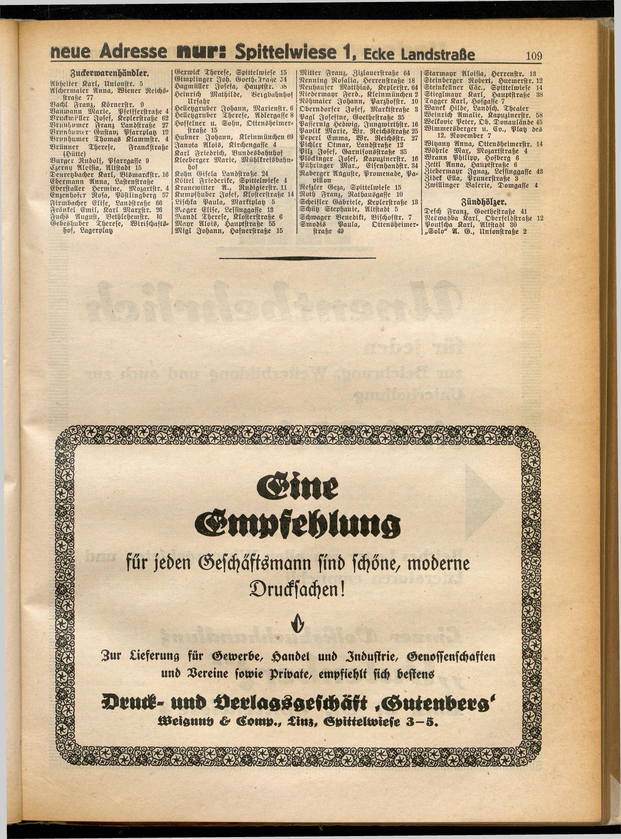Amtliches Linzer Adreßbuch 1932 - Seite 119