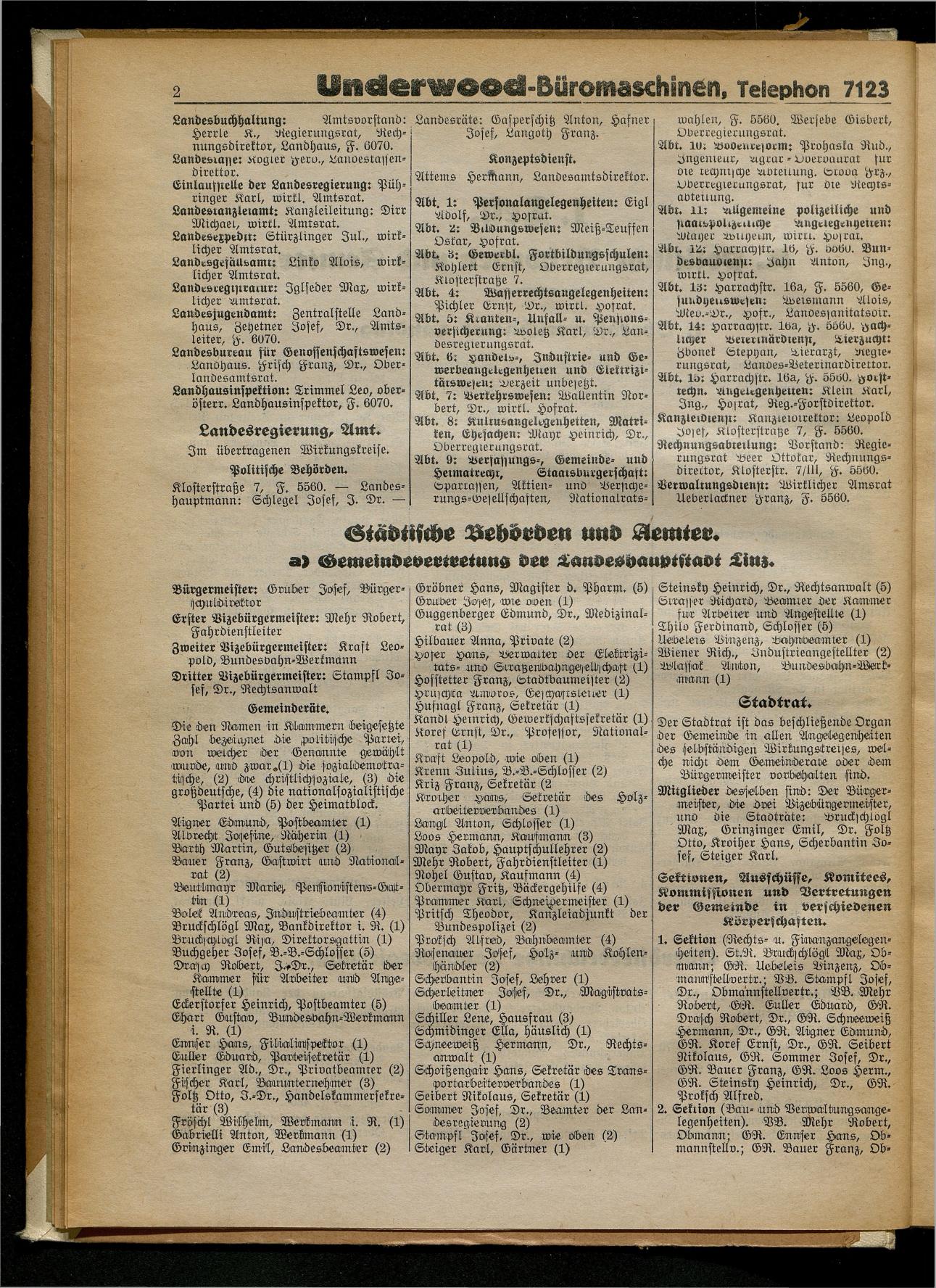 Amtliches Linzer Adreßbuch 1932 - Seite 12