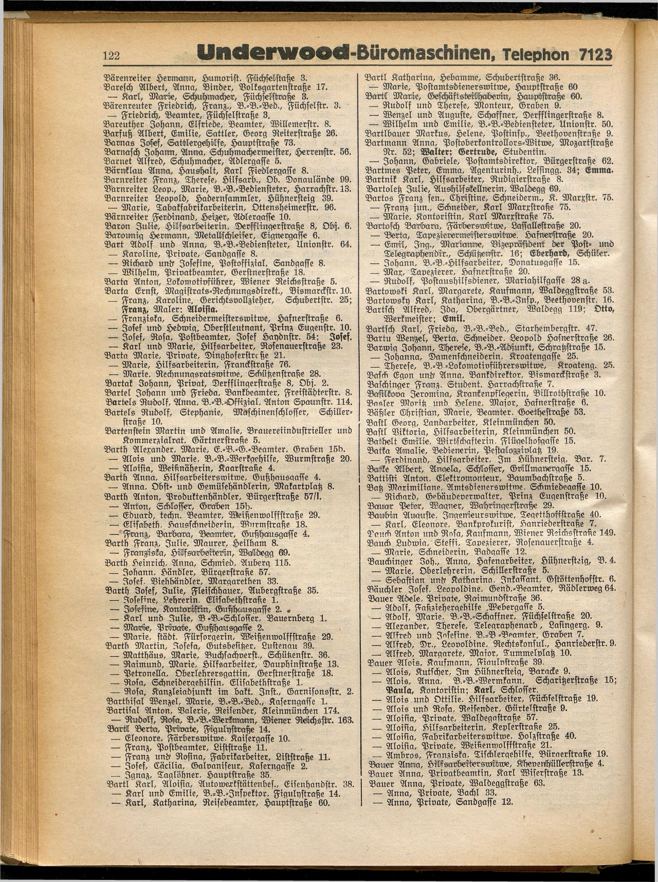 Amtliches Linzer Adreßbuch 1932 - Seite 132