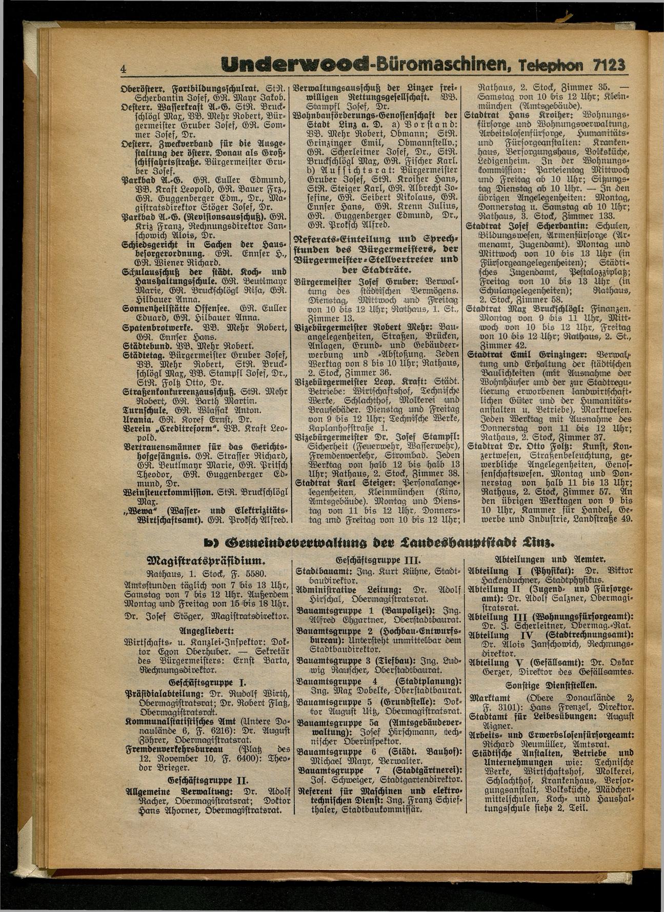 Amtliches Linzer Adreßbuch 1932 - Seite 14