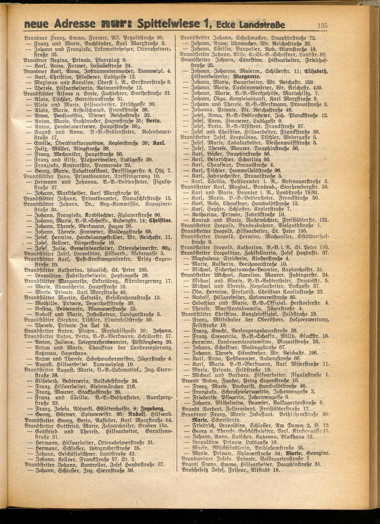 Amtliches Linzer Adreßbuch 1932 - Seite 145