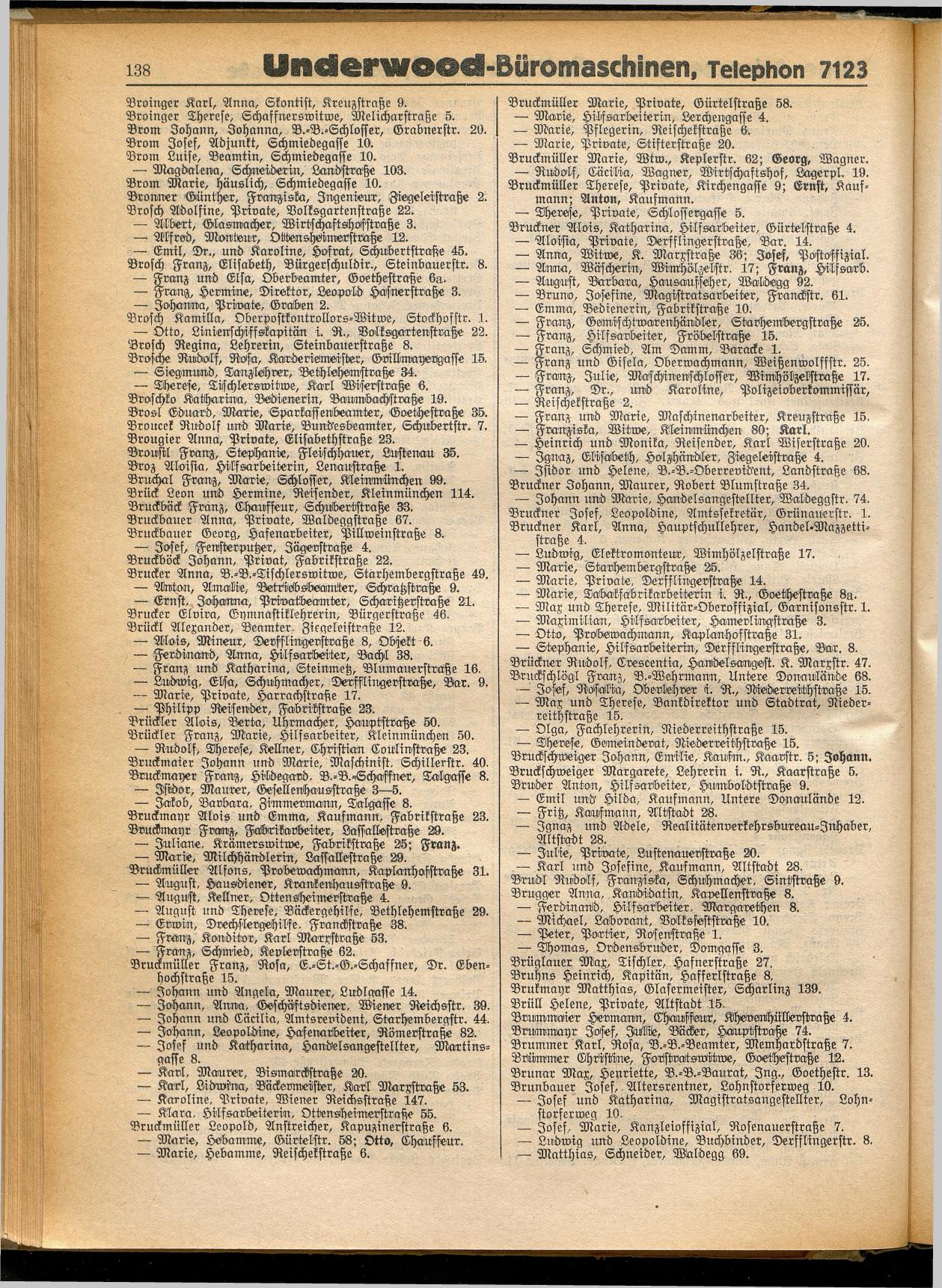 Amtliches Linzer Adreßbuch 1932 - Seite 148