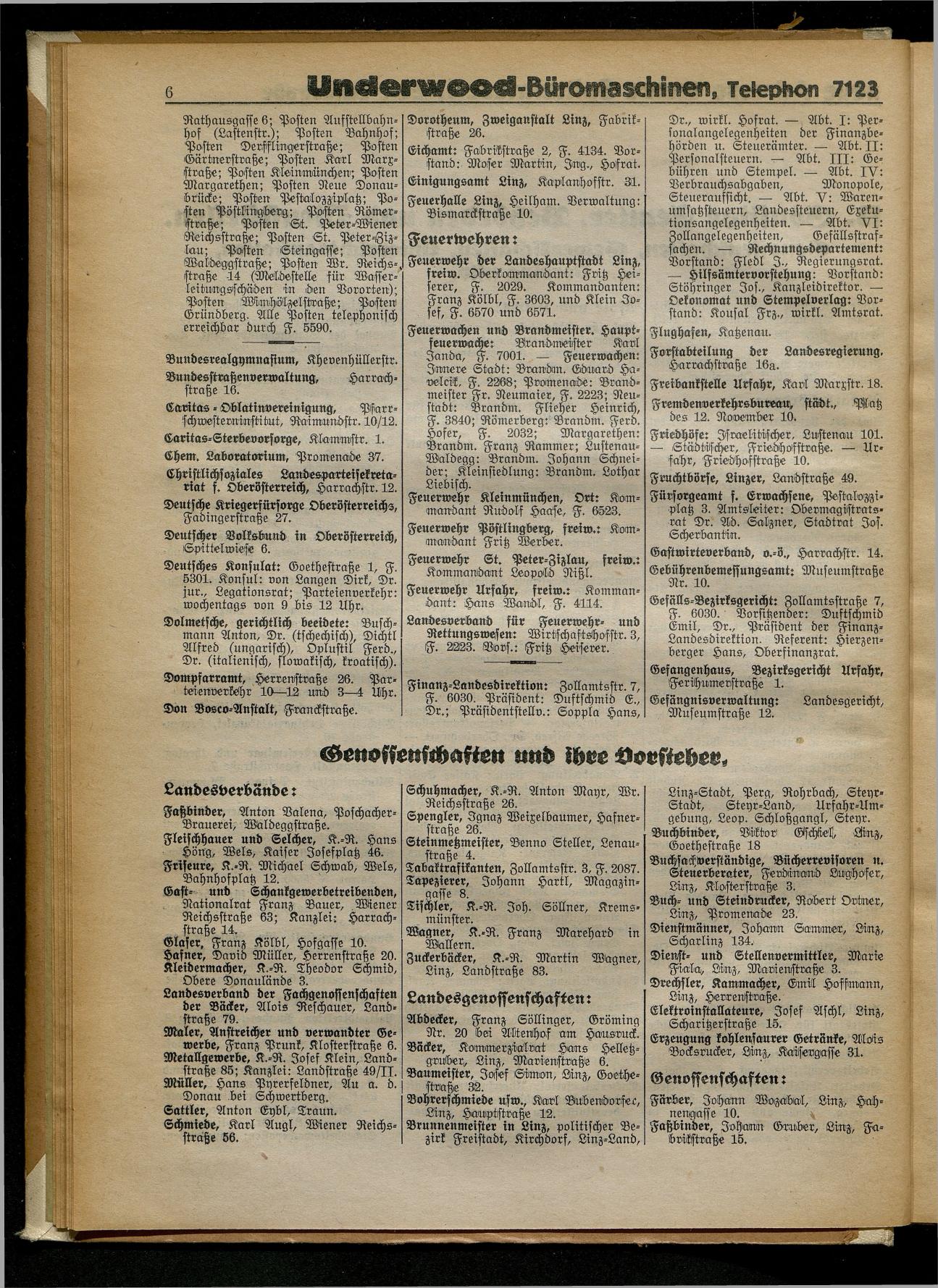 Amtliches Linzer Adreßbuch 1932 - Seite 16