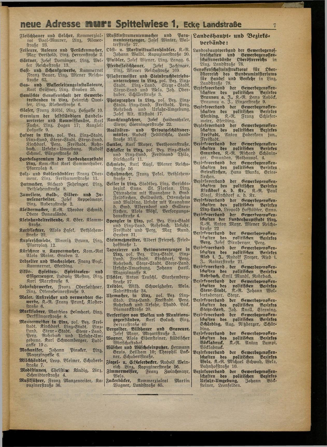 Amtliches Linzer Adreßbuch 1932 - Seite 17