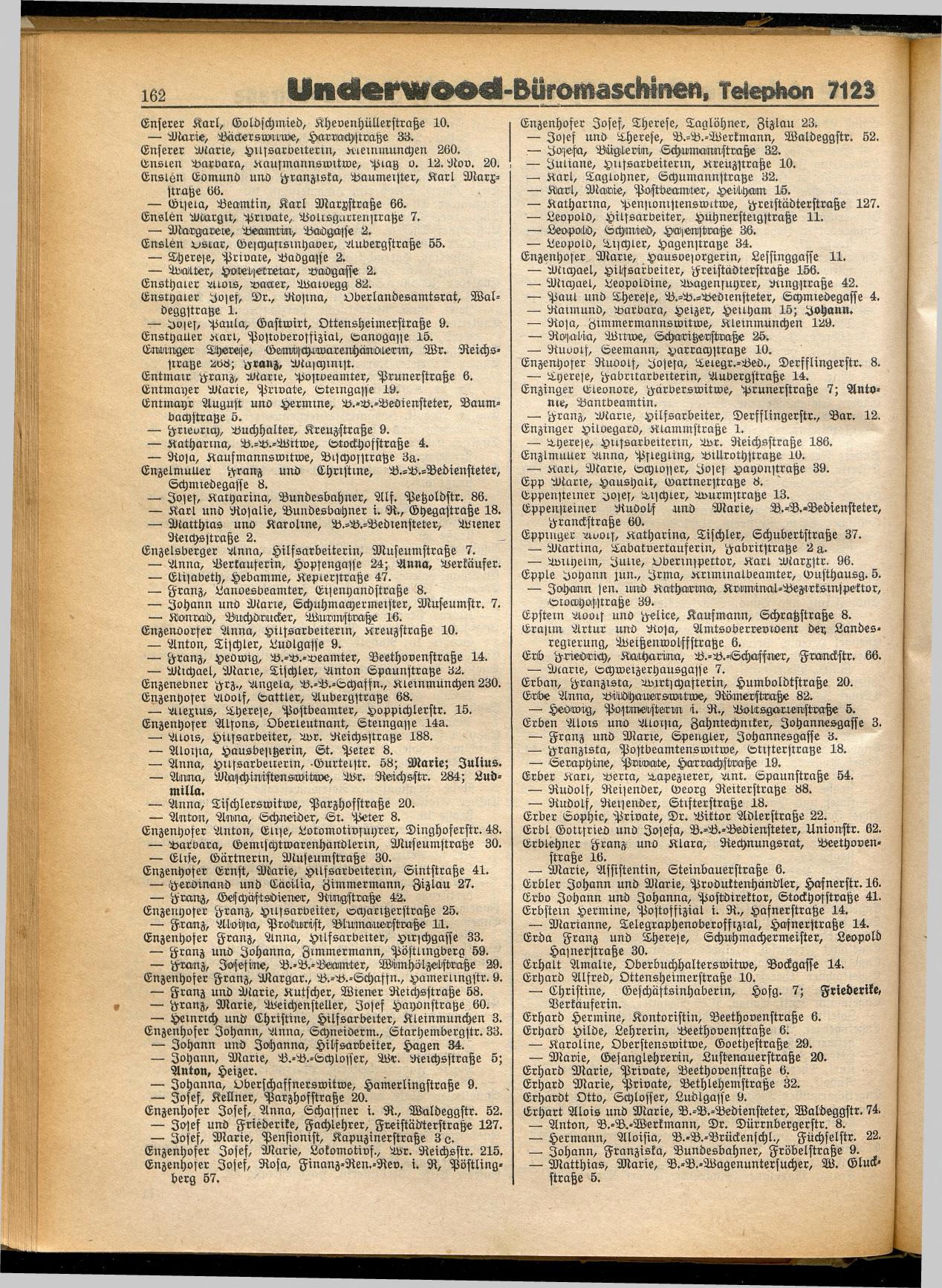 Amtliches Linzer Adreßbuch 1932 - Seite 172