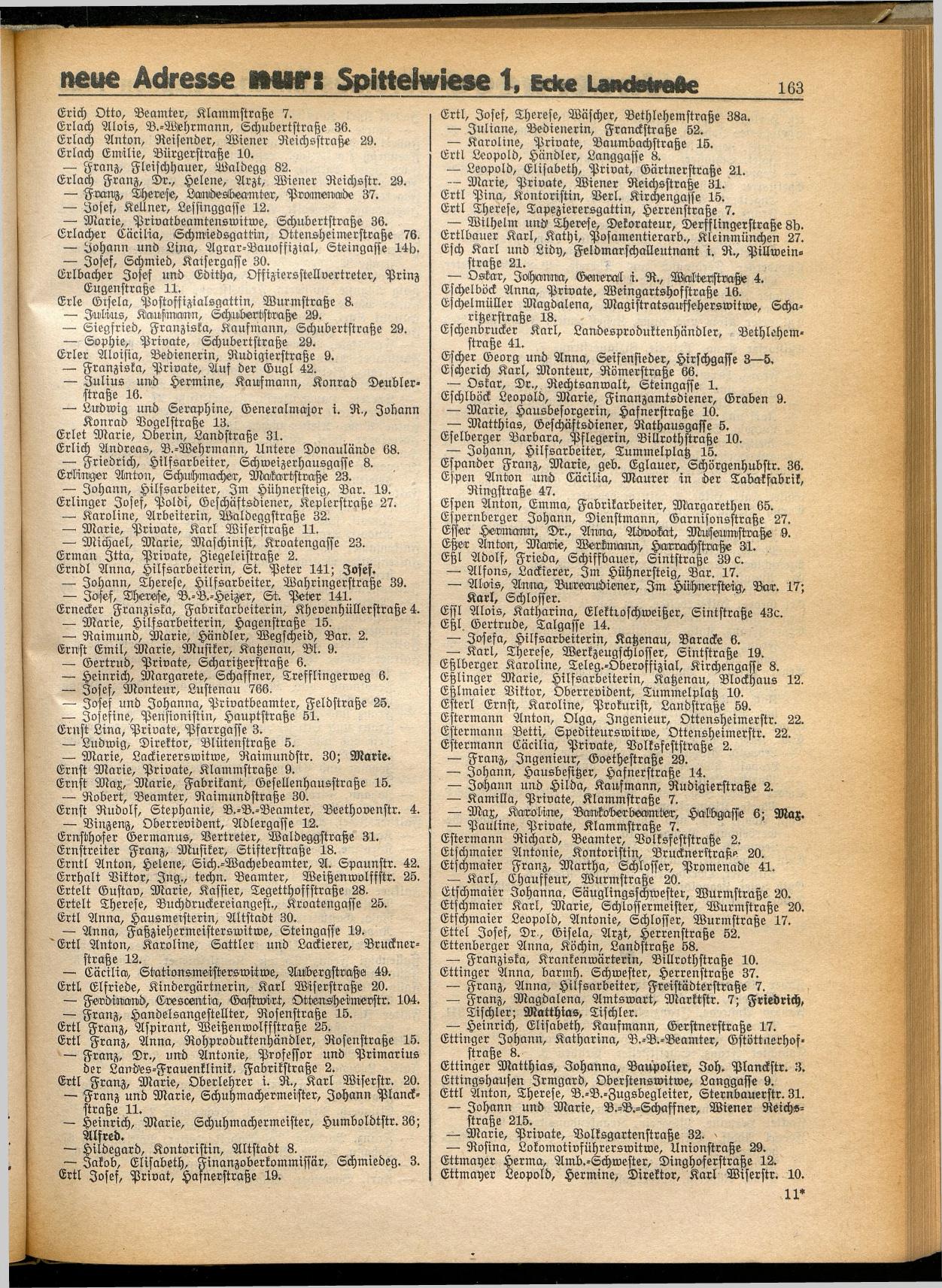 Amtliches Linzer Adreßbuch 1932 - Seite 173