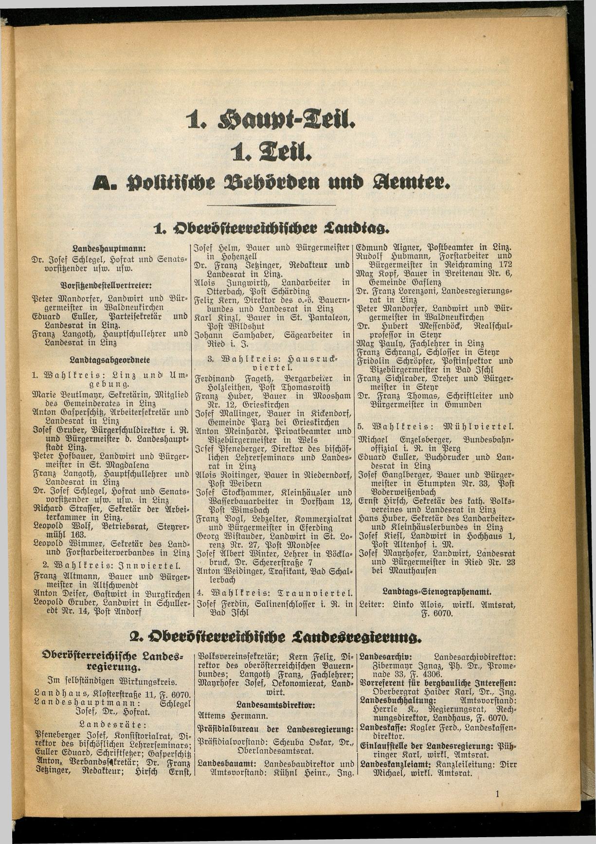 Amtliches Linzer Adreßbuch 1933 - Page 11