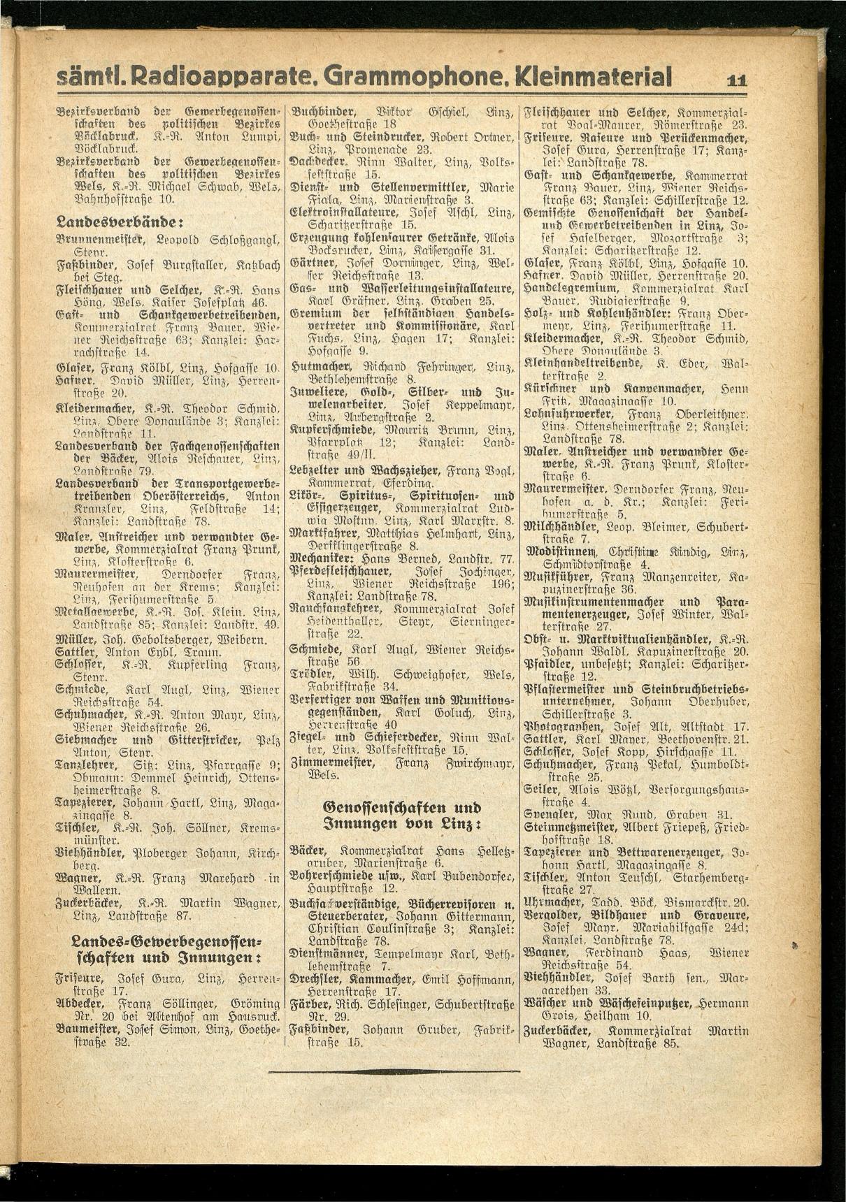 Amtliches Linzer Adreßbuch 1934 - Seite 13