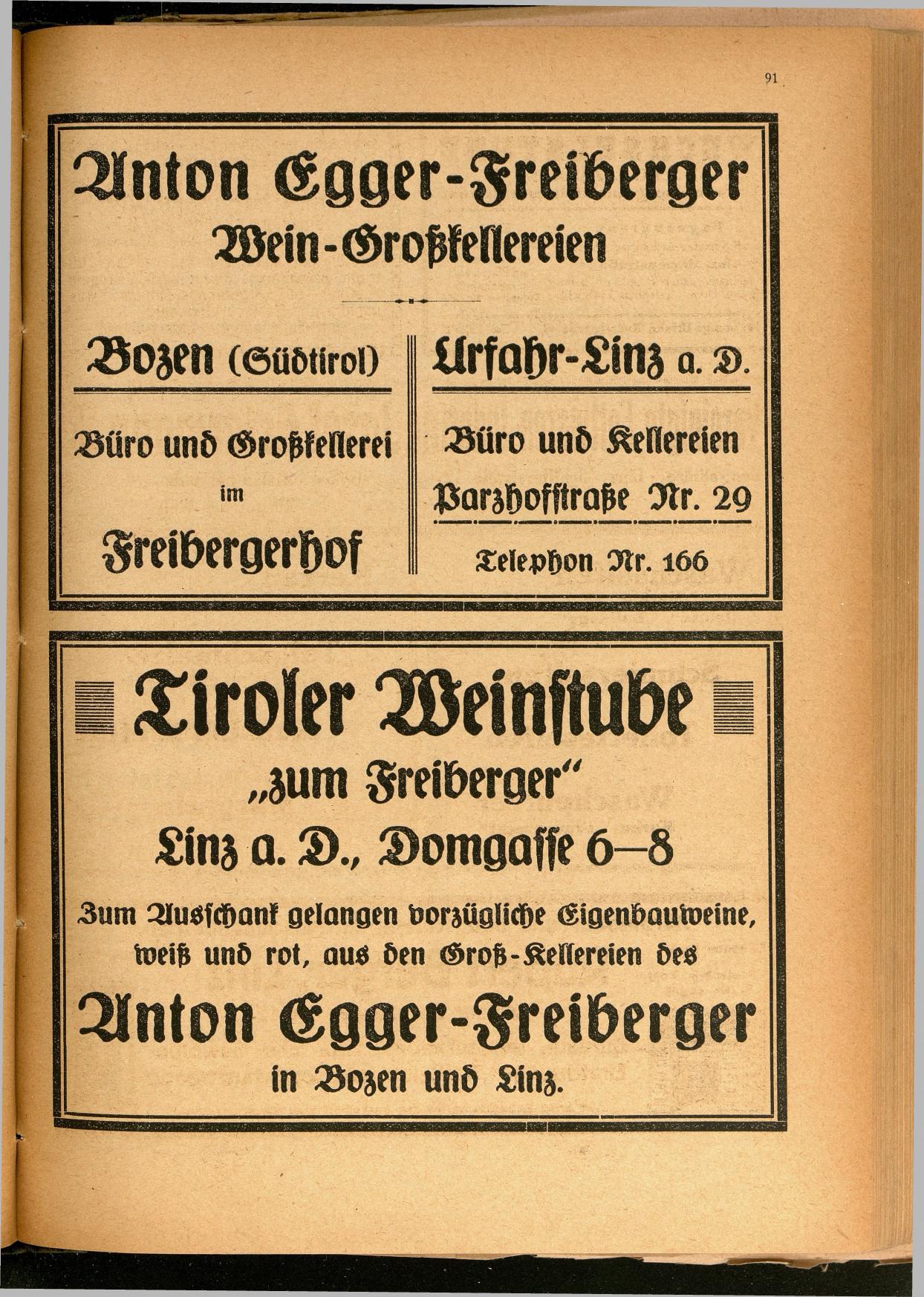 Linzer Adreßbuch 1921 - Seite 95