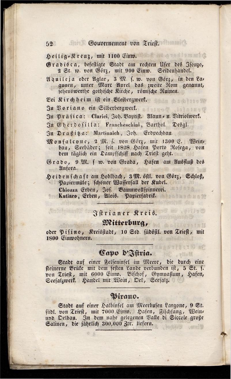 Grosses Adressbuch der Kaufleute. No. 11. Tyrol, Steyermark, Illyrien, Dalmatien und Triest 1844 - Seite 58