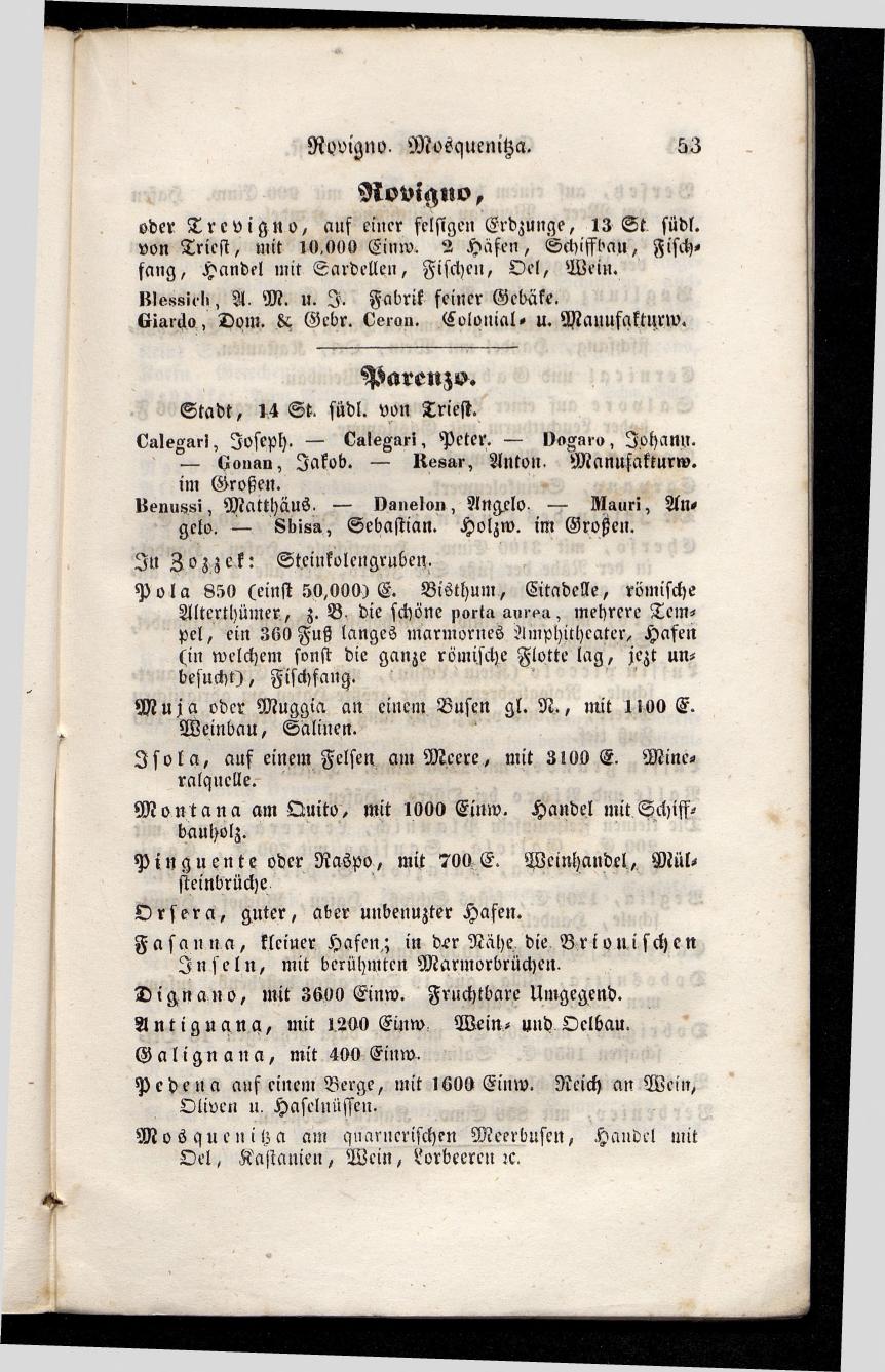 Grosses Adressbuch der Kaufleute. No. 11. Tyrol, Steyermark, Illyrien, Dalmatien und Triest 1844 - Seite 59