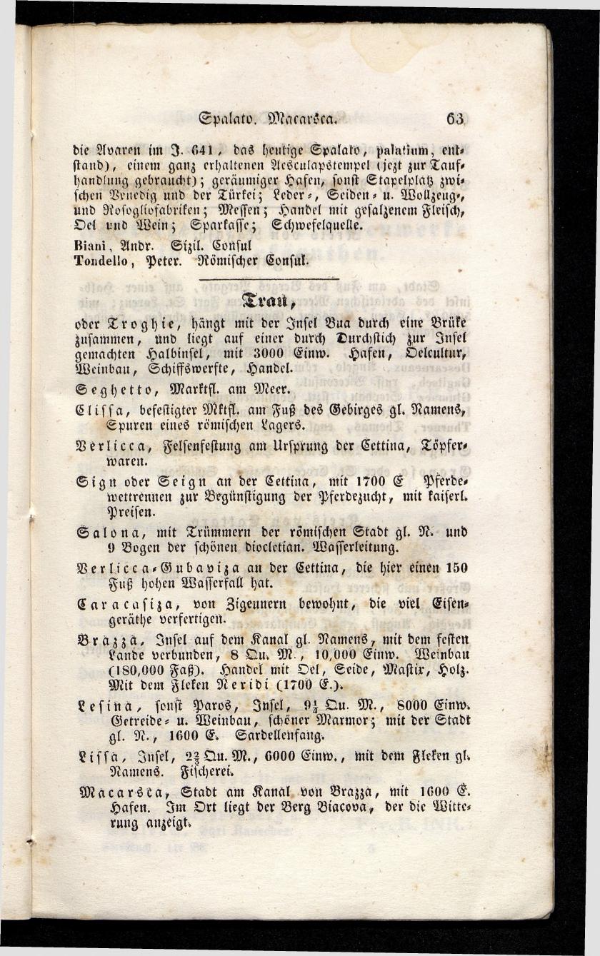 Grosses Adressbuch der Kaufleute. No. 11. Tyrol, Steyermark, Illyrien, Dalmatien und Triest 1844 - Seite 69
