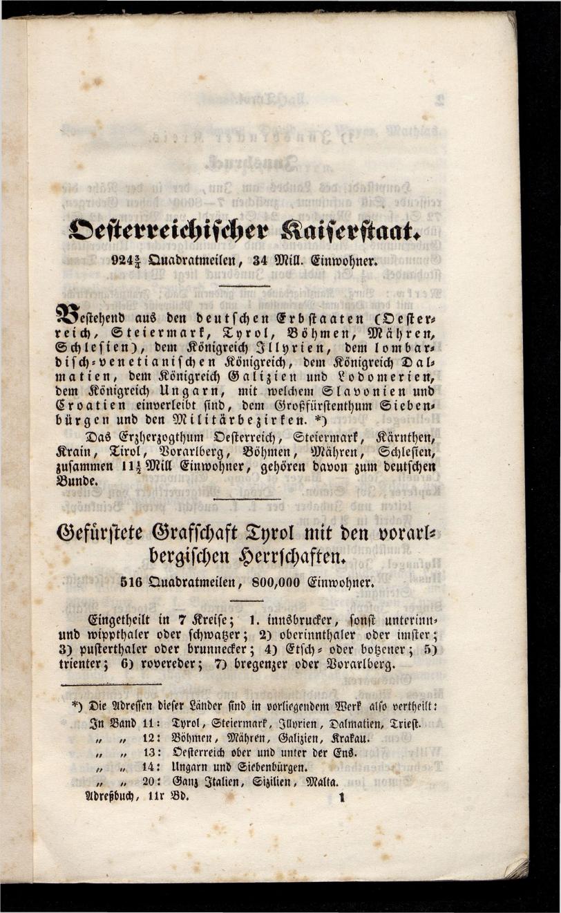 Grosses Adressbuch der Kaufleute. No. 11. Tyrol, Steyermark, Illyrien, Dalmatien und Triest 1844 - Seite 7