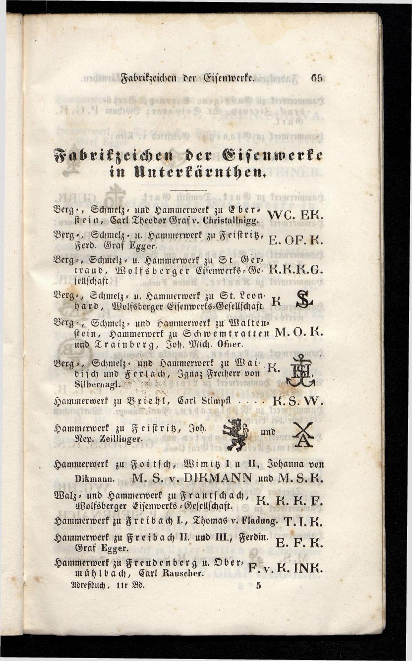 Grosses Adressbuch der Kaufleute. No. 11. Tyrol, Steyermark, Illyrien, Dalmatien und Triest 1844 - Seite 71