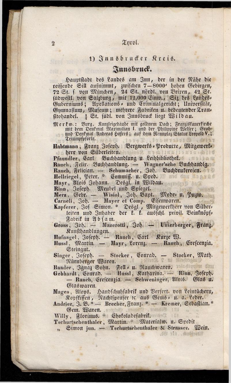 Grosses Adressbuch der Kaufleute. No. 11. Tyrol, Steyermark, Illyrien, Dalmatien und Triest 1844 - Seite 8