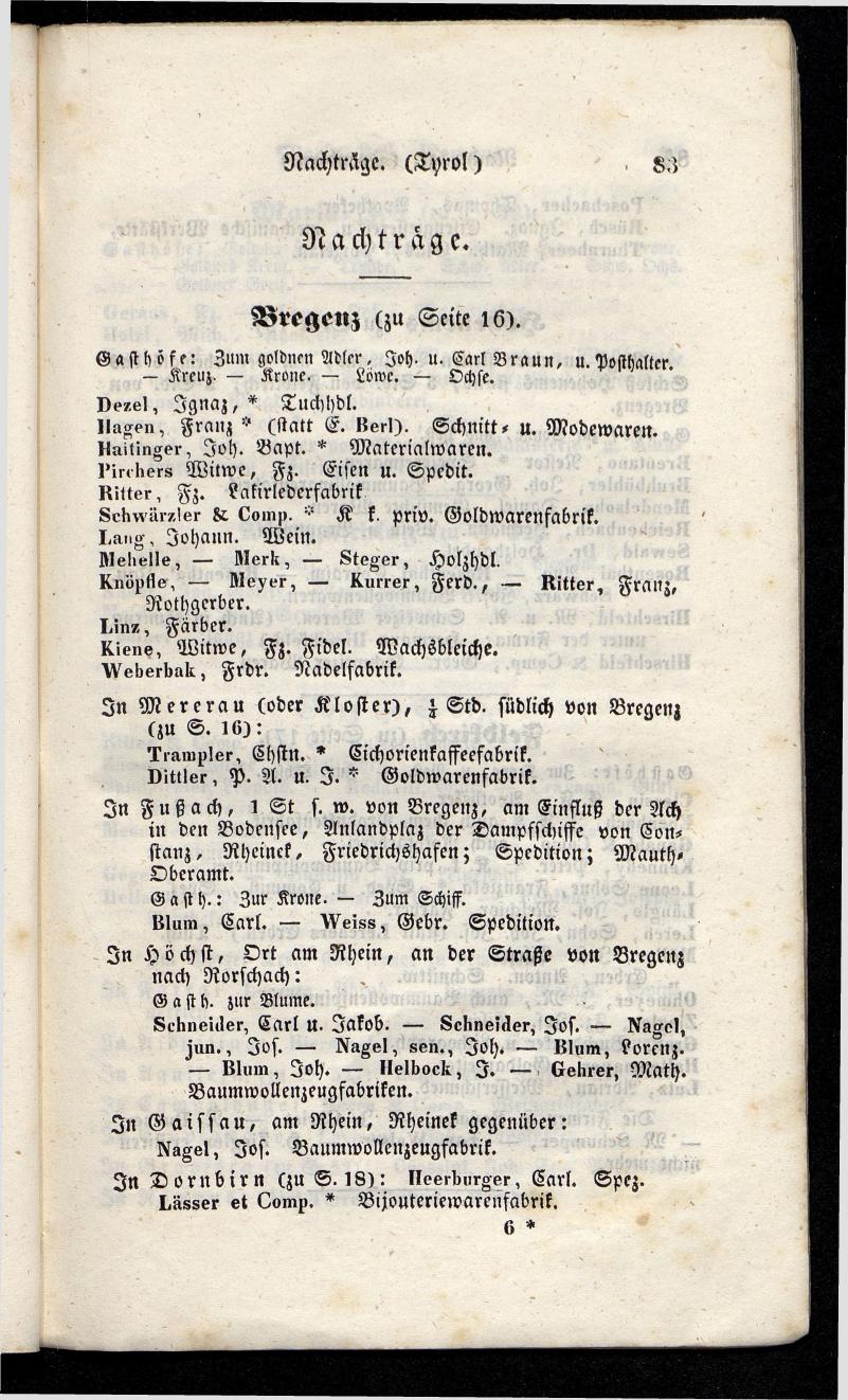 Grosses Adressbuch der Kaufleute. No. 11. Tyrol, Steyermark, Illyrien, Dalmatien und Triest 1844 - Seite 89