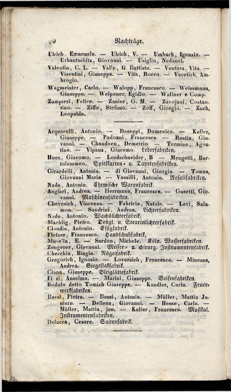 Grosses Adressbuch der Kaufleute. No. 11. Tyrol, Steyermark, Illyrien, Dalmatien und Triest 1844 - Seite 96