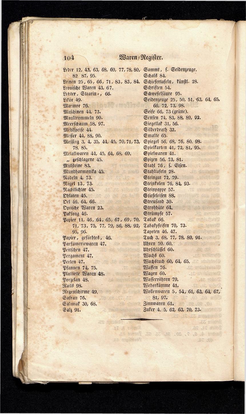 Grosses Adressbuch der Kaufleute. No. 13. Oesterreich ober u. unter der Enns 1844 - Seite 108