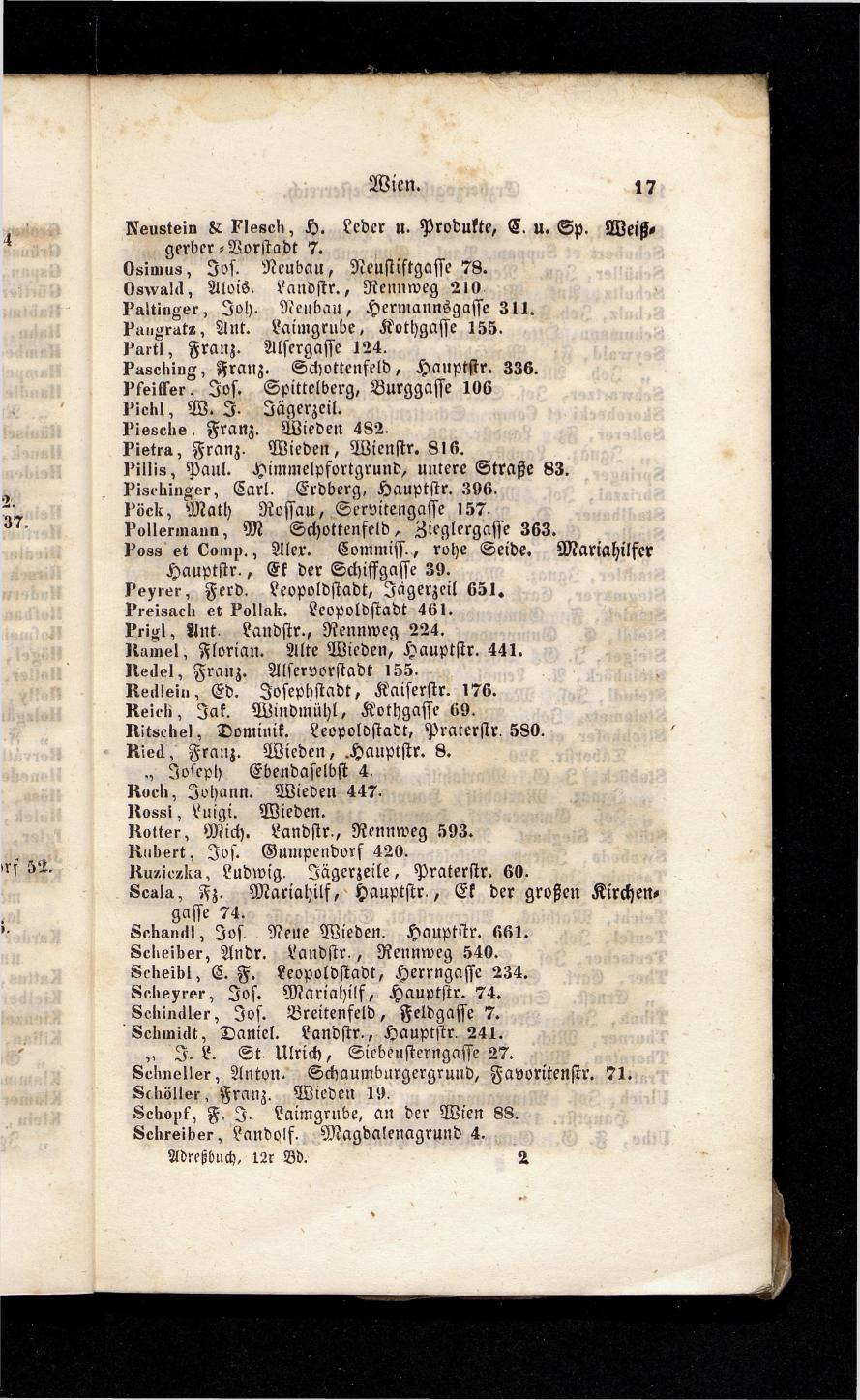 Grosses Adressbuch der Kaufleute. No. 13. Oesterreich ober u. unter der Enns 1844 - Seite 21