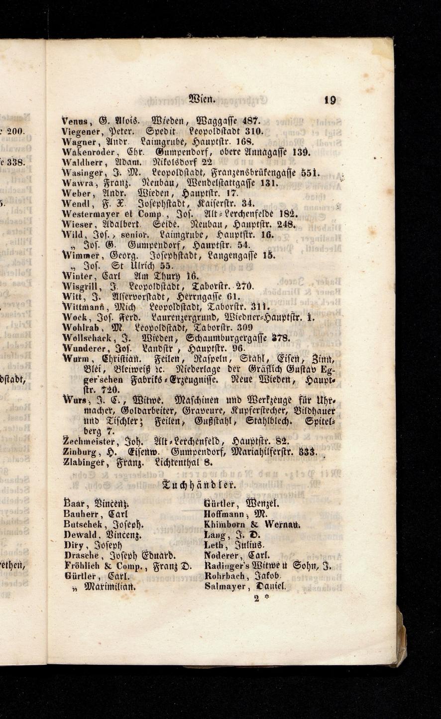 Grosses Adressbuch der Kaufleute. No. 13. Oesterreich ober u. unter der Enns 1844 - Seite 23