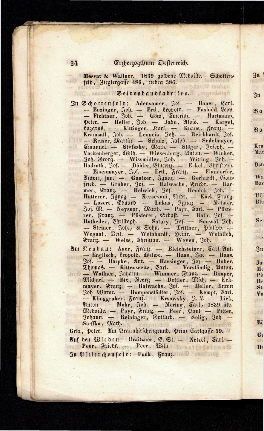 Grosses Adressbuch der Kaufleute. No. 13. Oesterreich ober u. unter der Enns 1844 - Seite 28